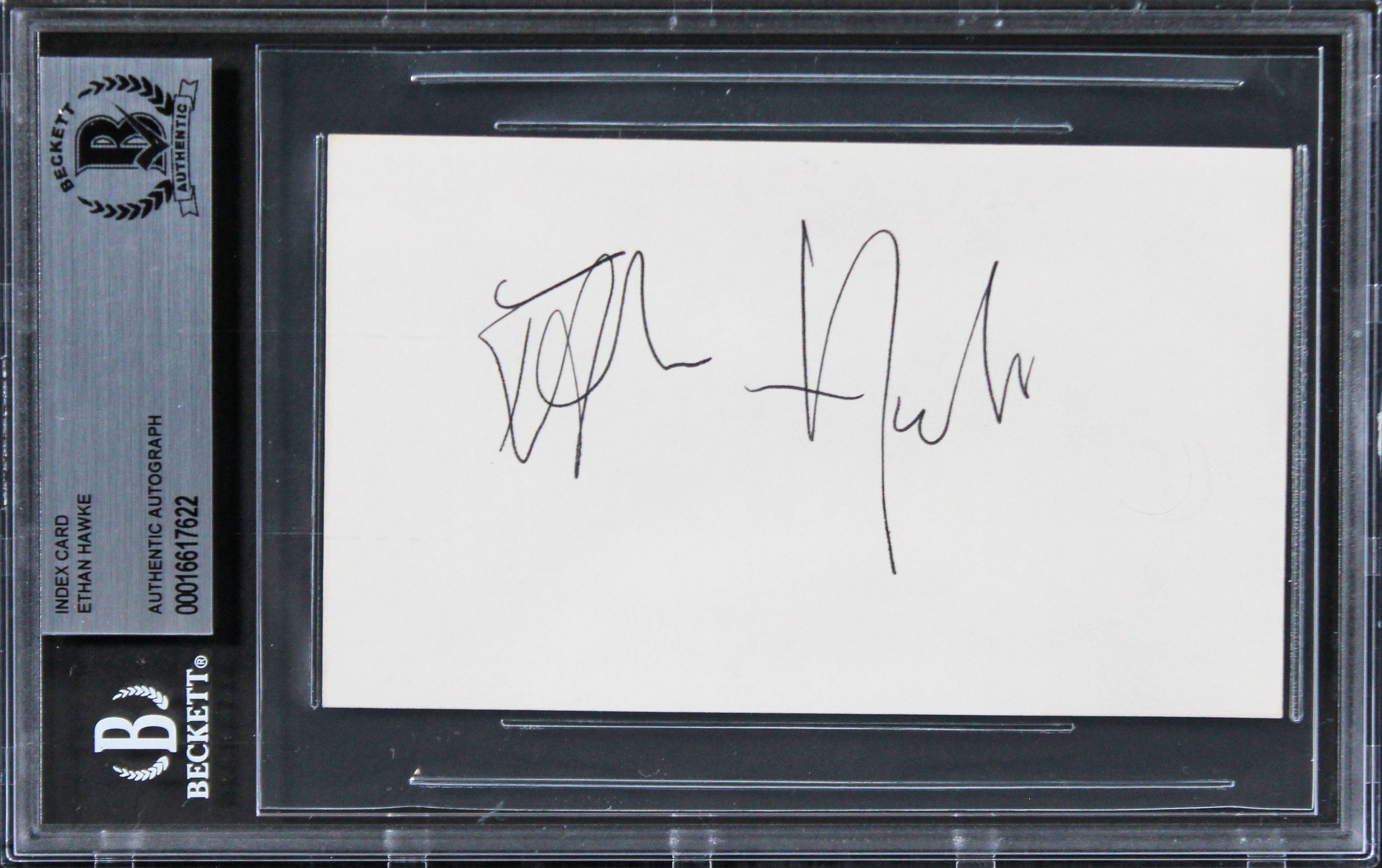 Ethan Hawke Training Day Authentic Signed 3x5 Index Card BAS Slabbed 2