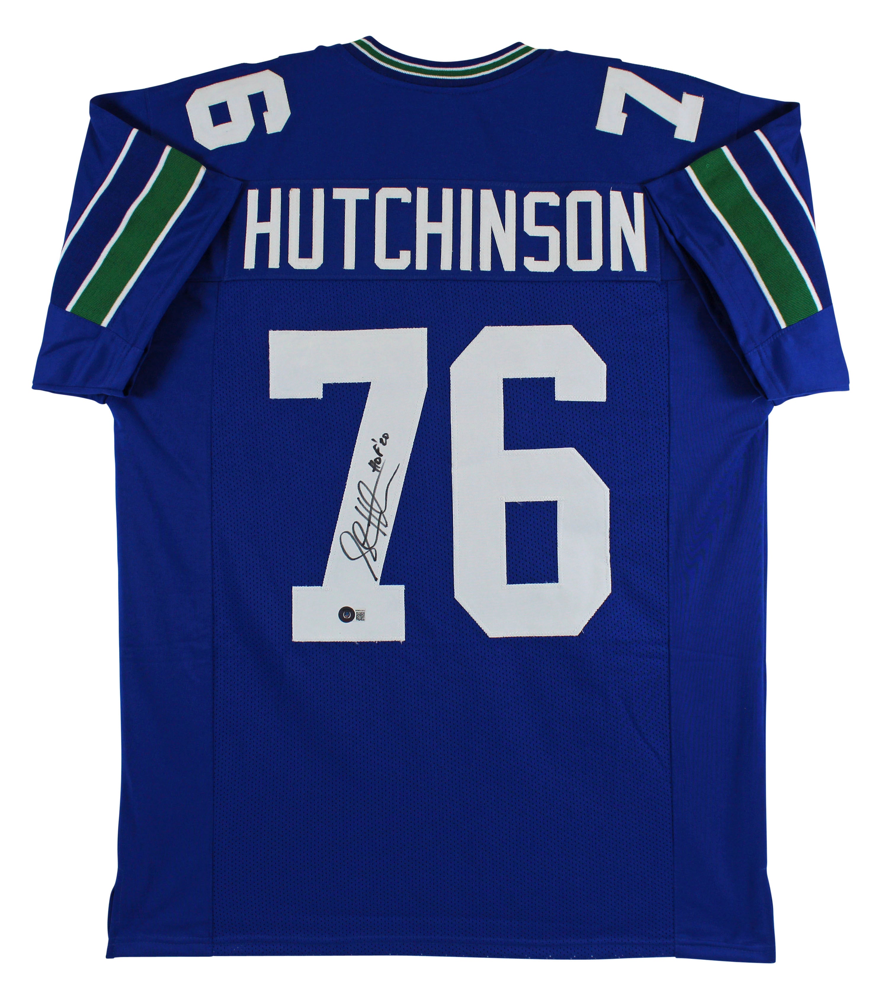 Steve Hutchinson "HOF 2020" Authentic Signed Blue Pro Style Jersey BAS