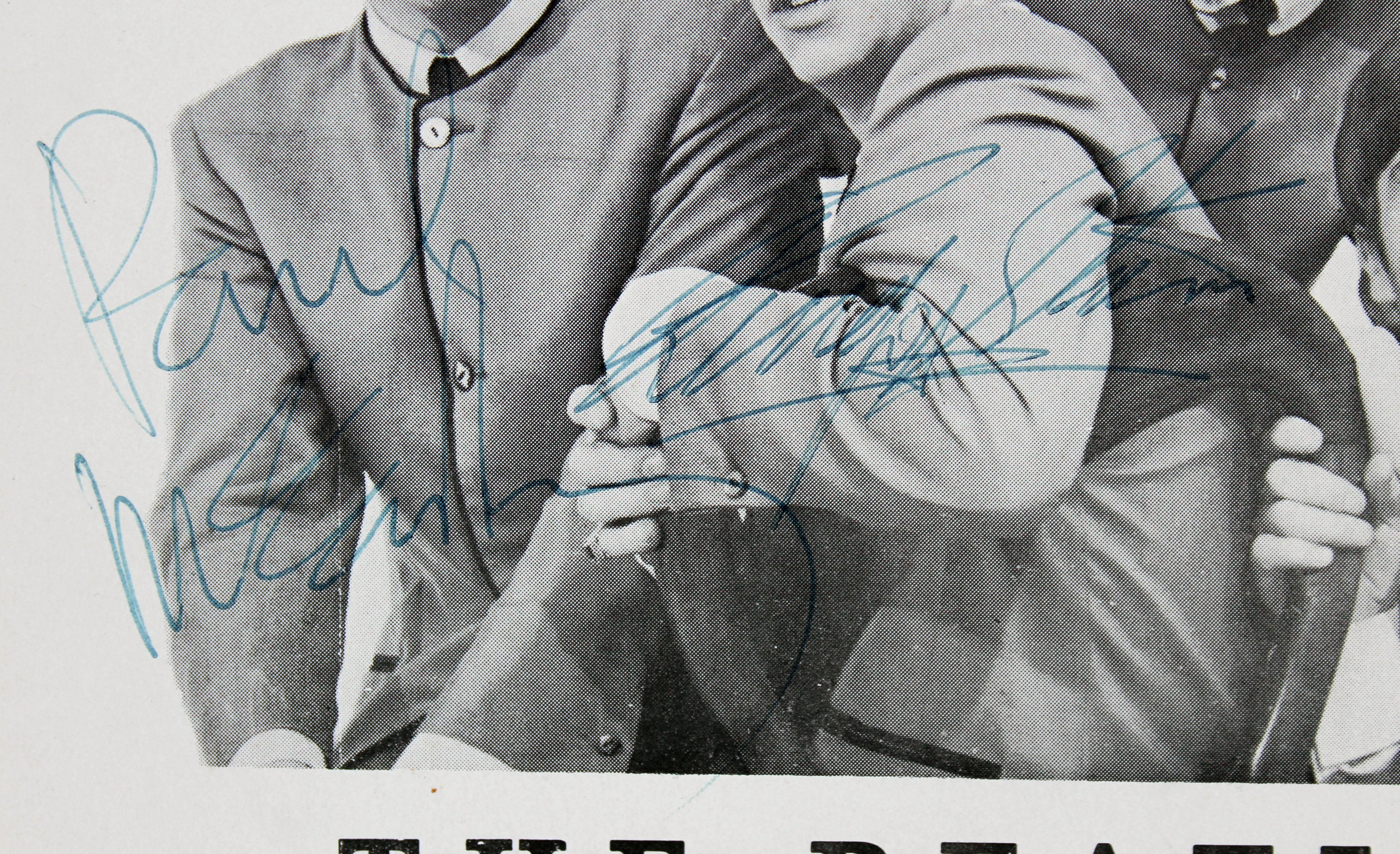 Beatles (4) Lennon, McCartney, Harrison & Starr Signed 4.25x5.5 Photo Card JSA