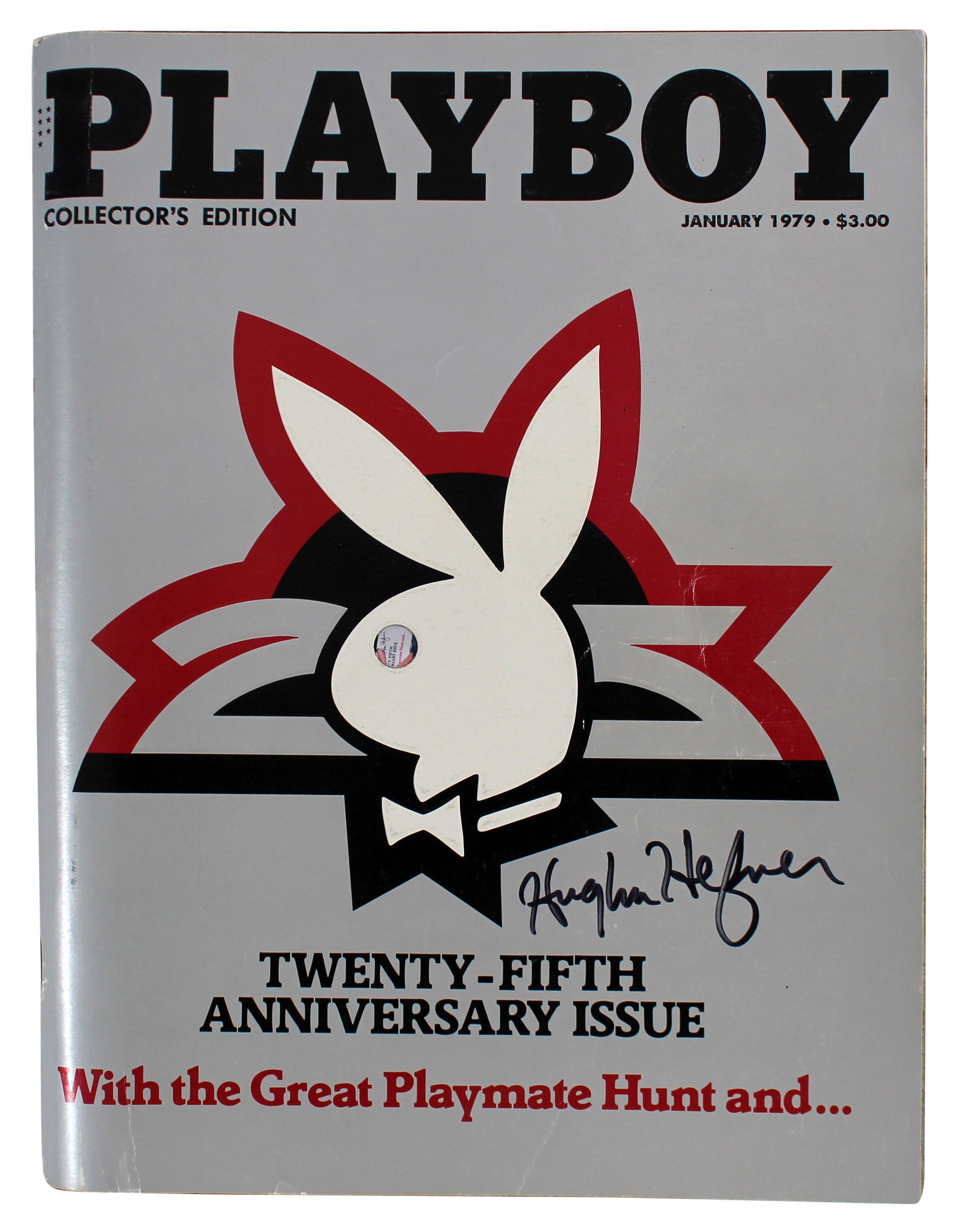 Hugh Hefner Playboy Signed 1979 25th Ann Collector Edition Magazine BAS #AB14609