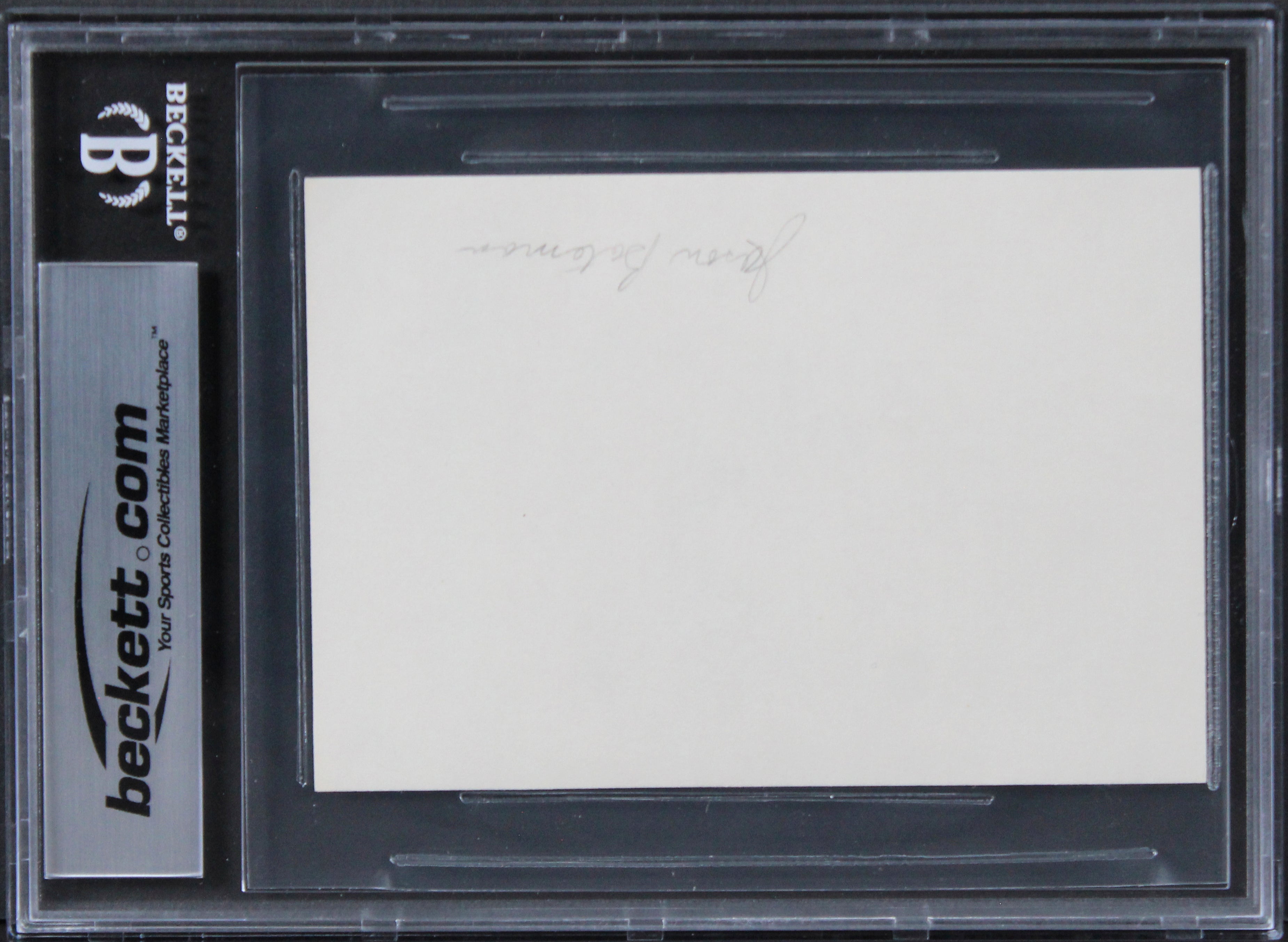 Jason Bateman Ozark Authentic Signed 3x5 Index Card Autographed BAS Slabbed