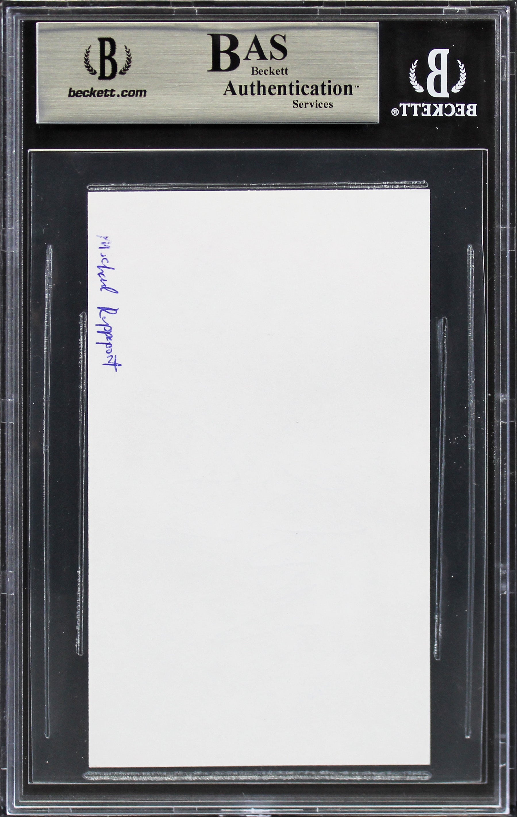 Michael Rapaport Higher Learning Authentic Signed 3x5 Cut Signature BAS Slabbed