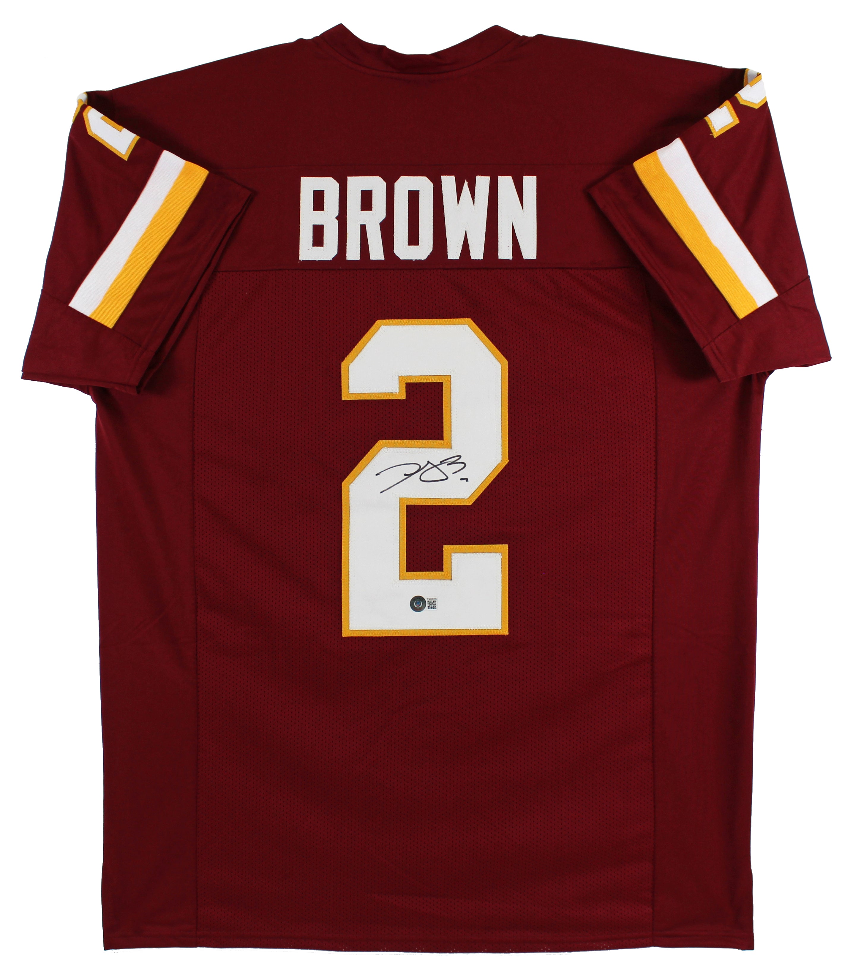 Dyami Brown Authentic Signed Maroon Pro Style Jersey Autographed BAS Witnessed