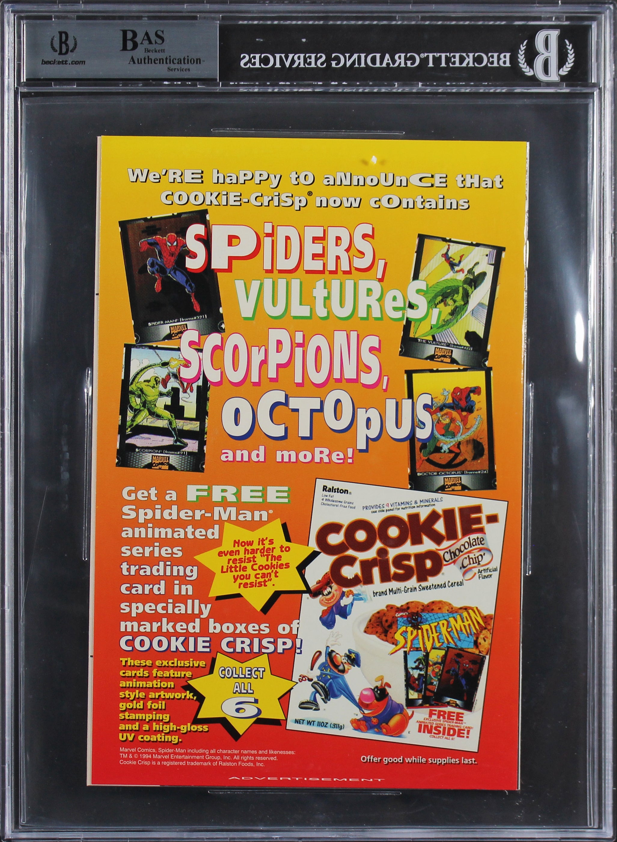 (3) Stan Lee, Romita Sr. & Saviuk Signed Spider-Man Adventures #1 Comic BAS Slab