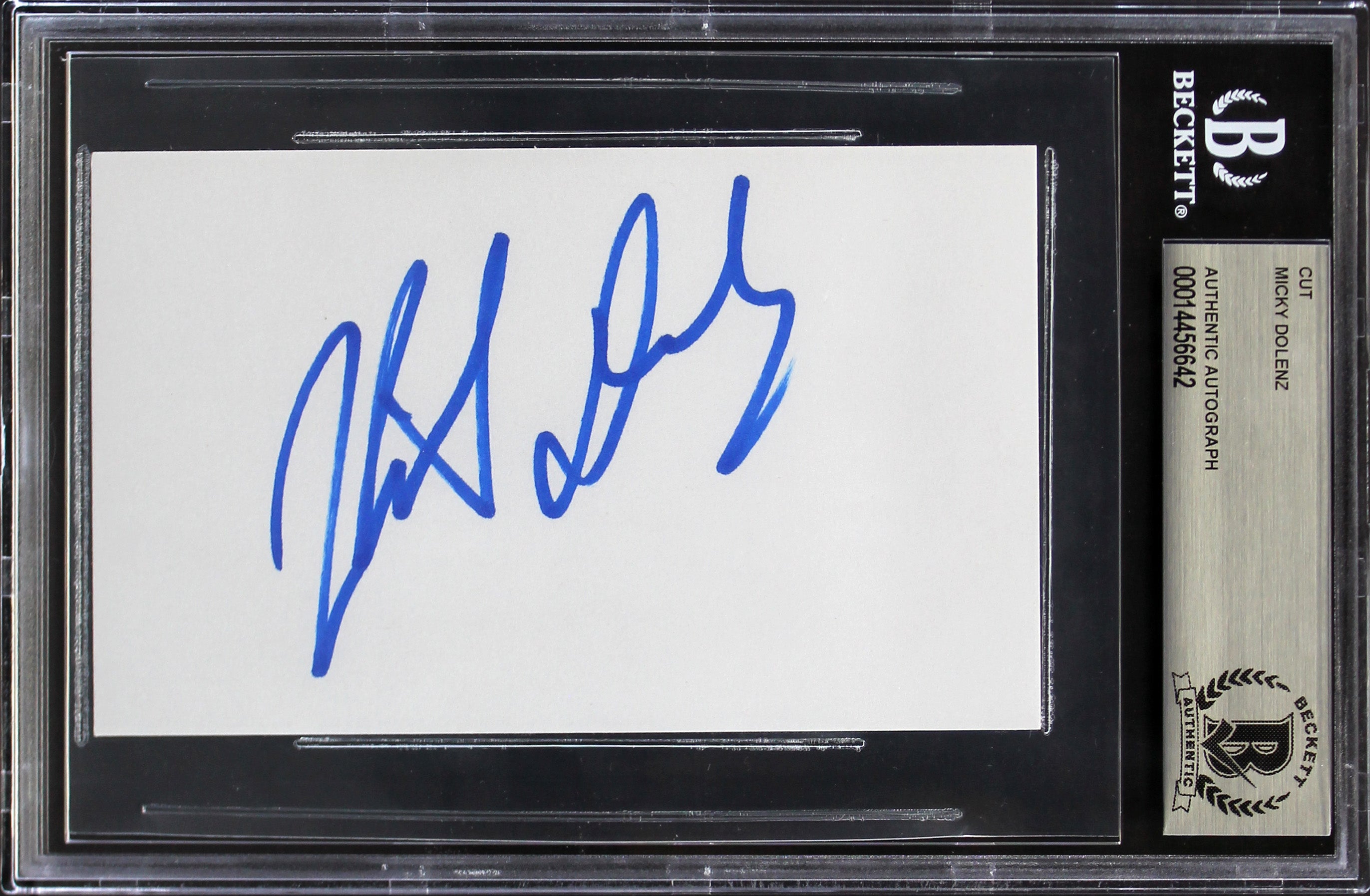 Micky Dolenz The Monkees Authentic Signed 3x5 Cut Signature BAS Slabbed