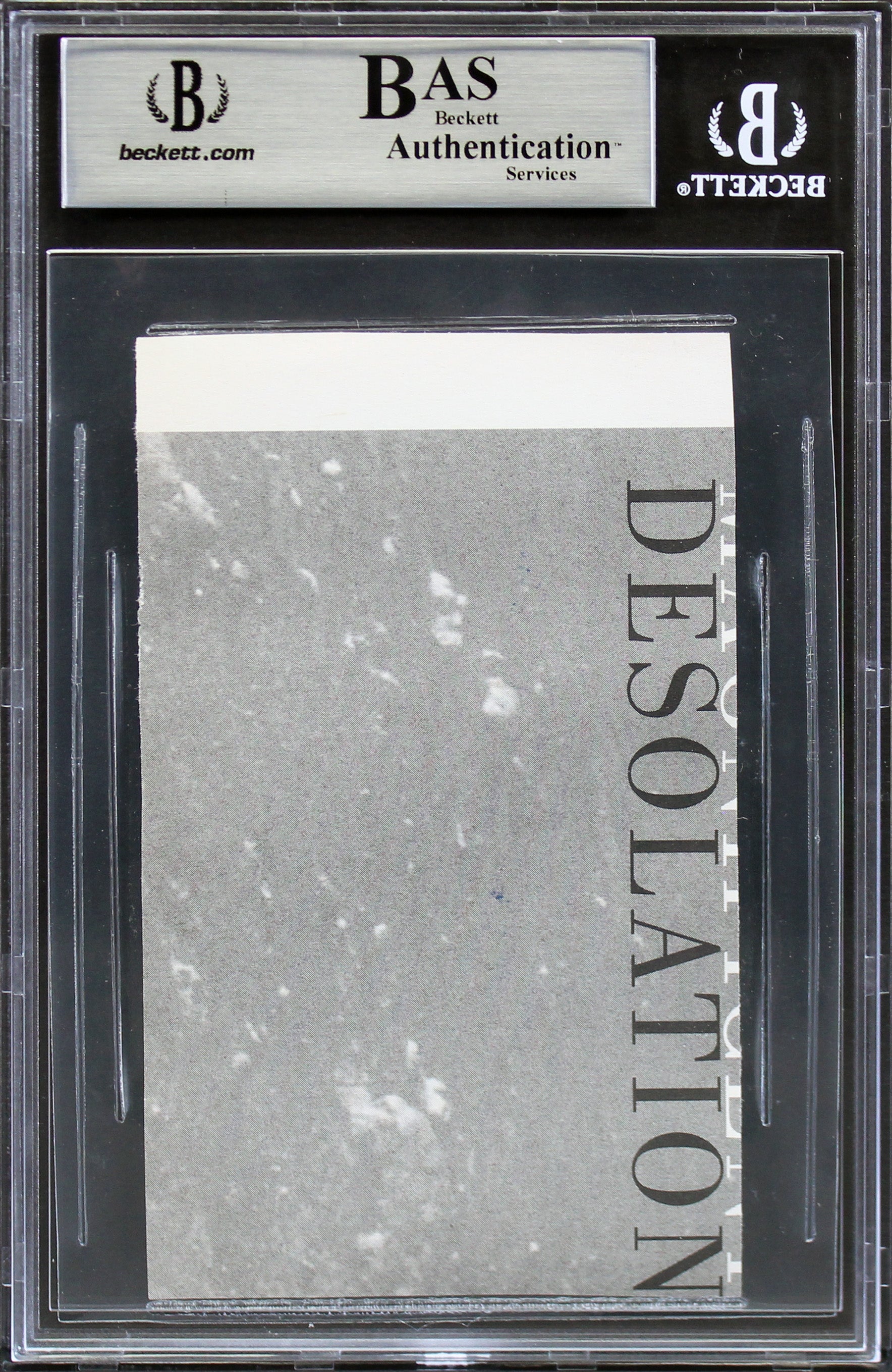Edwin "Buzz" Aldrin Apollo 11 Authentic Signed 2.75x5 Cut Signature BAS Slabbed