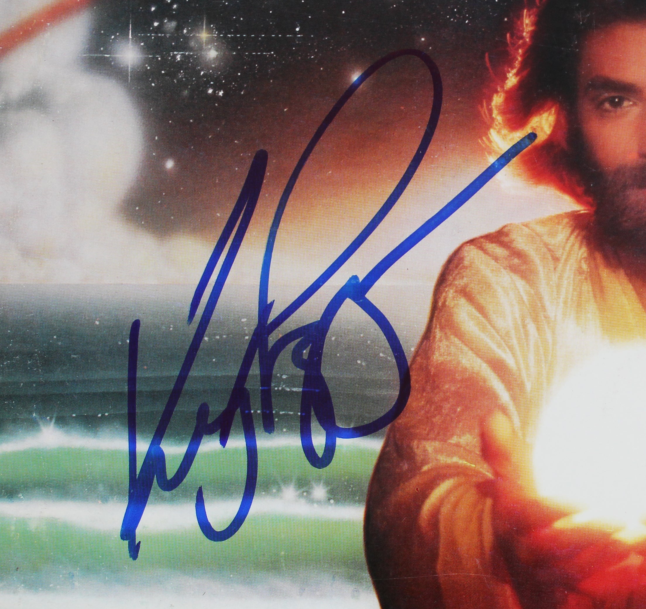 Kenny Loggins Authentic Signed Keep The Fire Album Cover W/ Vinyl BAS #Z00970