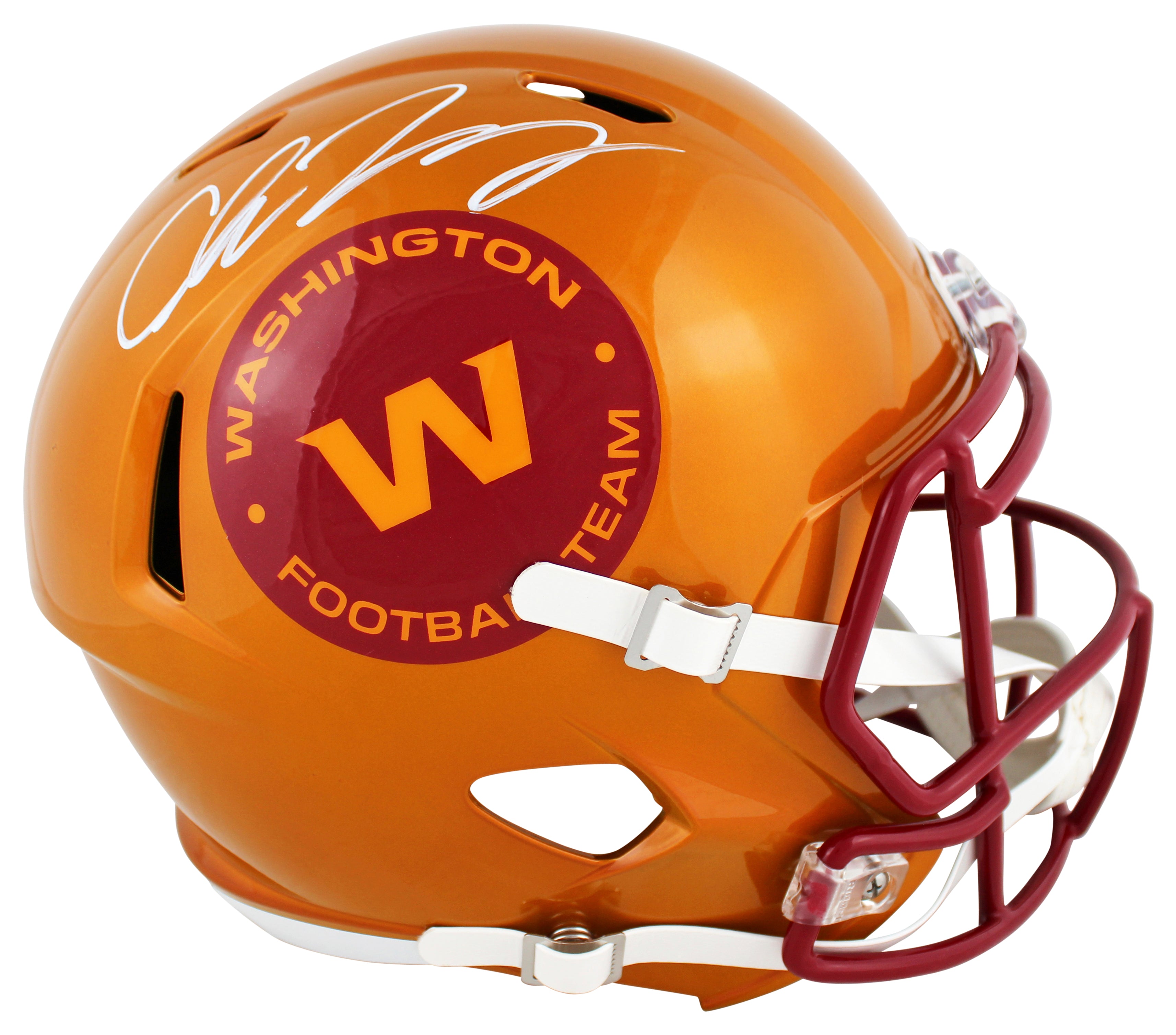 WFT Chase Young Authentic Signed Flash Full Size Speed Rep Helmet Fanatics