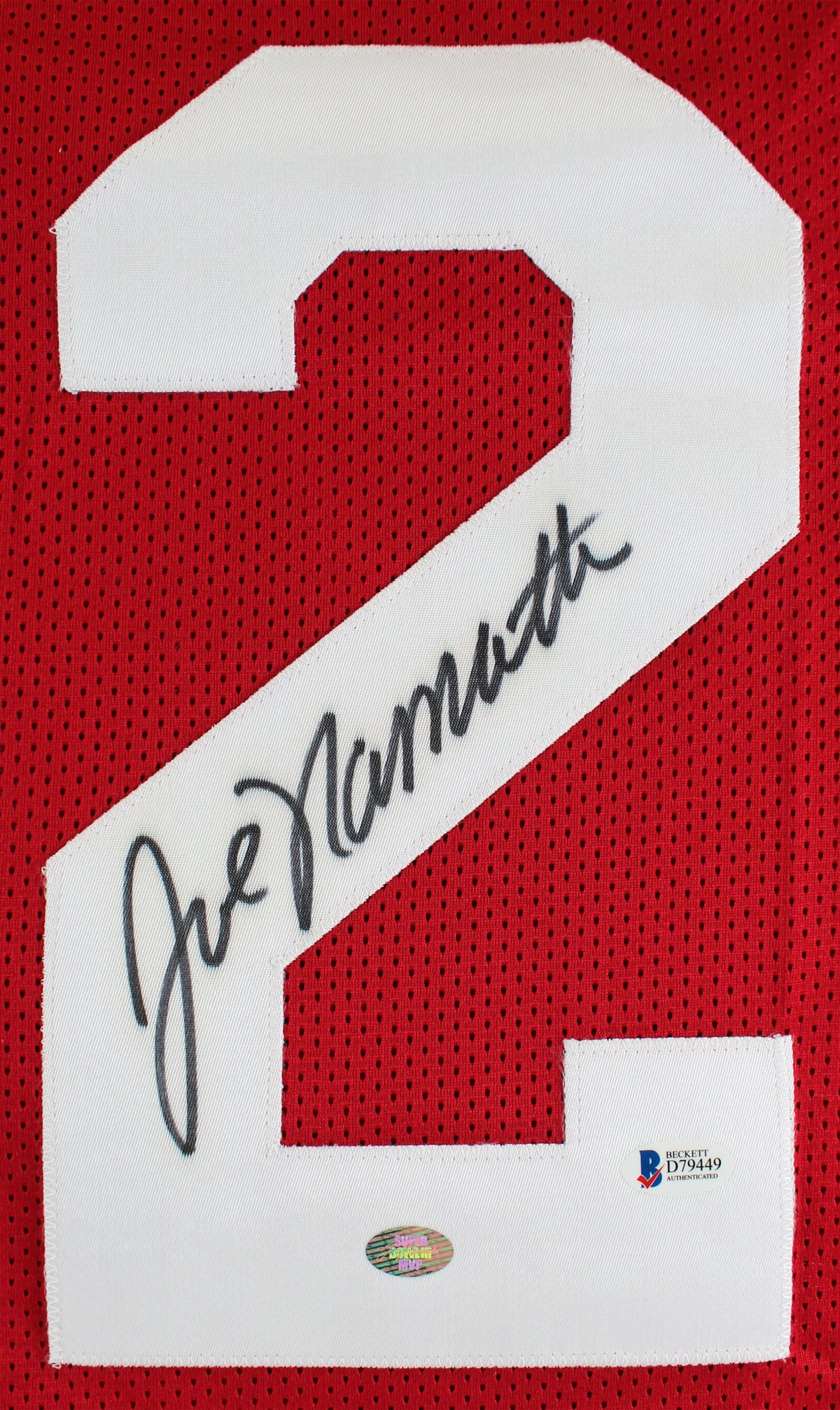 Alabama Joe Namath Authentic Signed Maroon Pro Style Jersey BAS #D79449