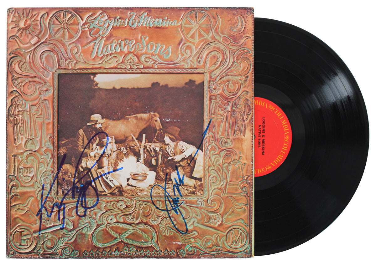 Kenny Loggins & Jim Messina Signed Native Sons Album Cover W/ Vinyl BAS #Q61656