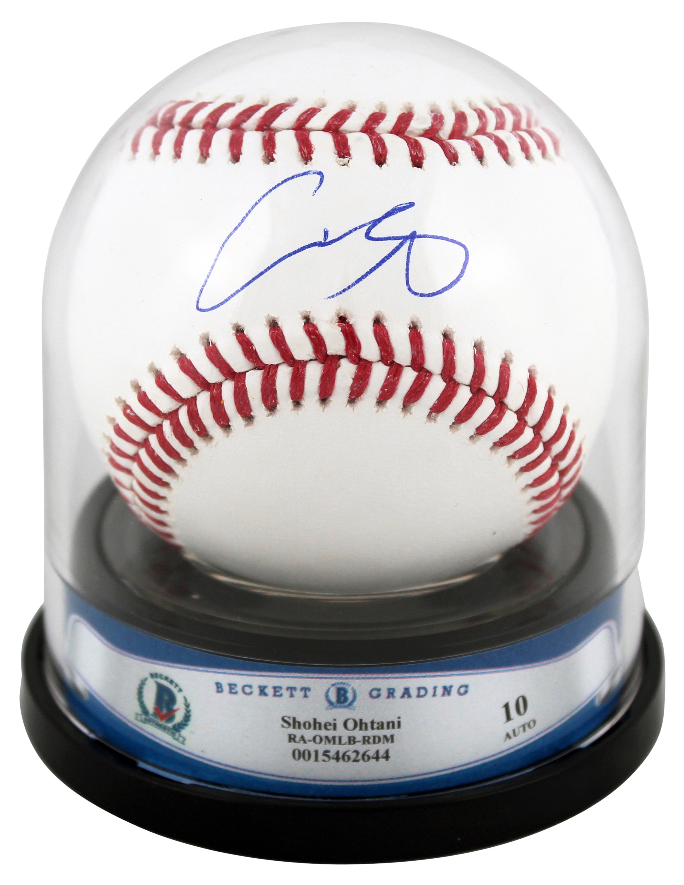 Angels Shohei Ohtani Authentic Signed Oml Baseball Auto Graded Gem Mint 10! BAS
