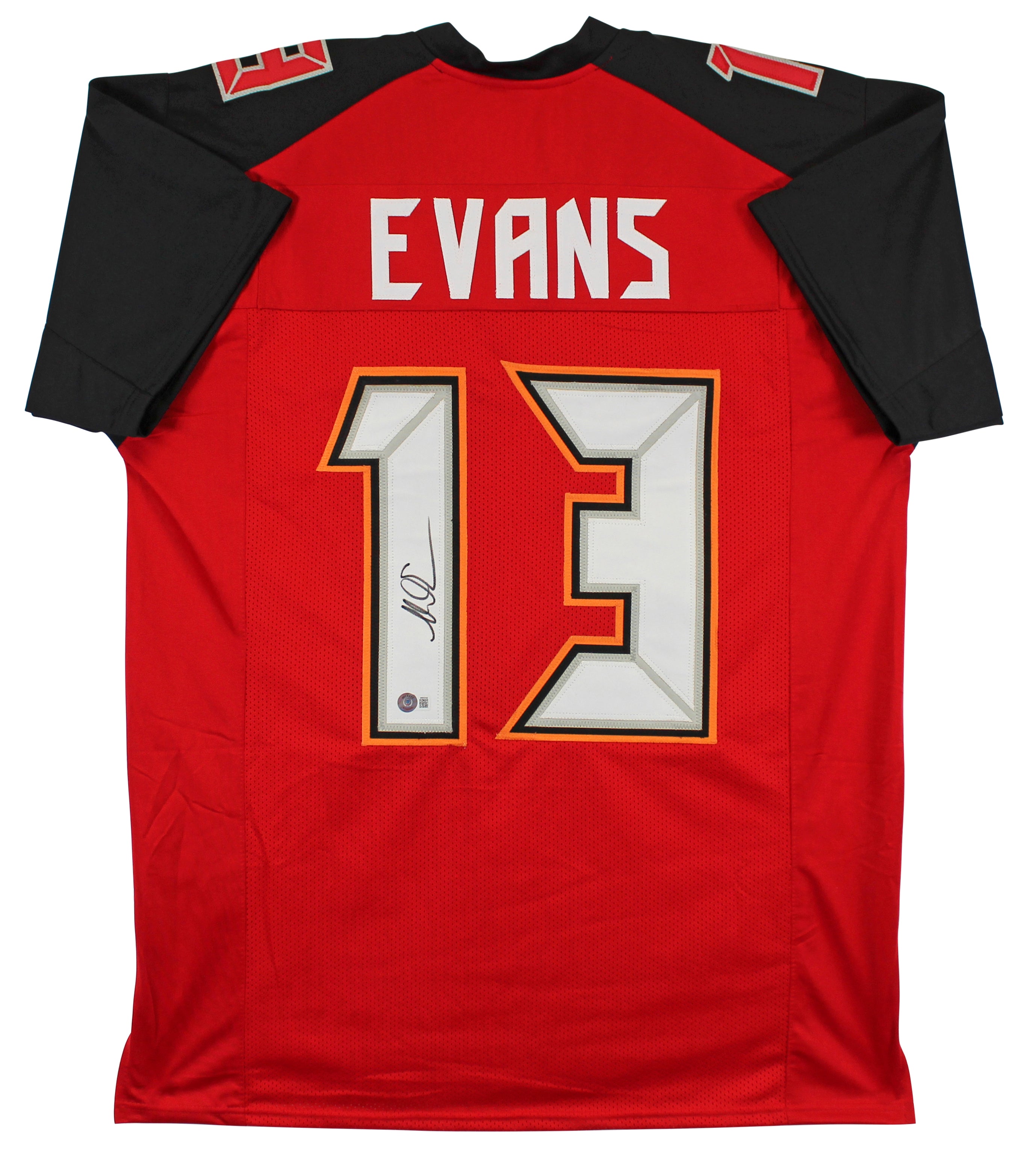 Mike Evans Authentic Signed Red Pro Style Jersey Autographed BAS Witnessed