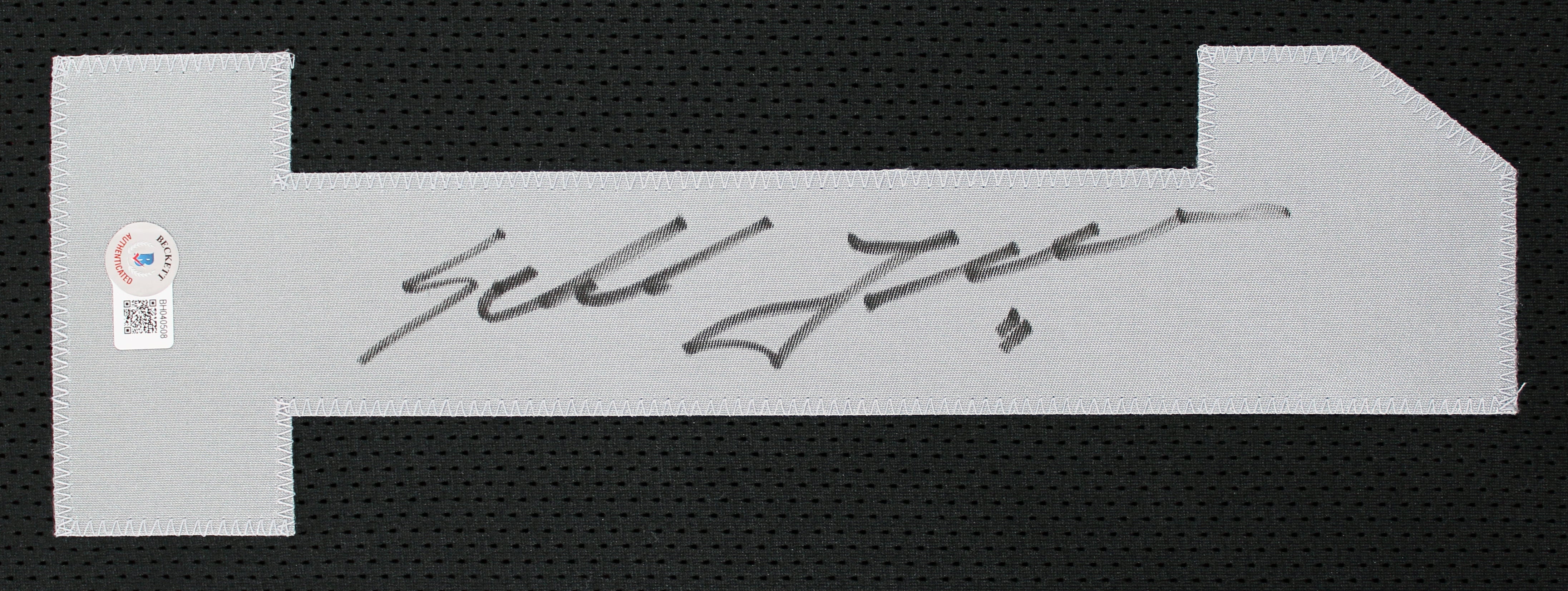 Sebastian Janikowski Authentic Signed Black Pro Style Jersey BAS Witnessed