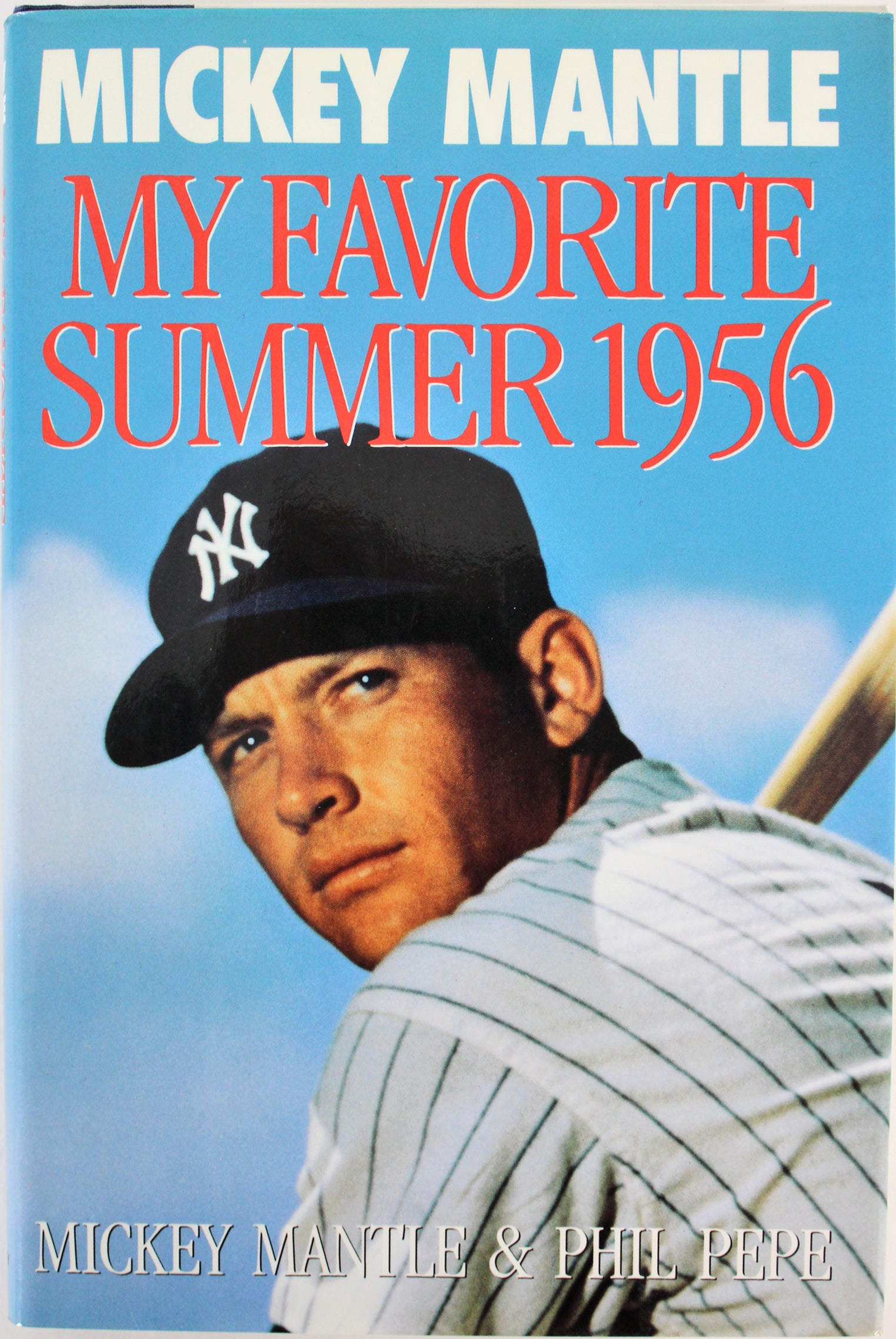 Yankees Mickey Mantle My Favorite Summer 1956 Hardcover Book Un-signed