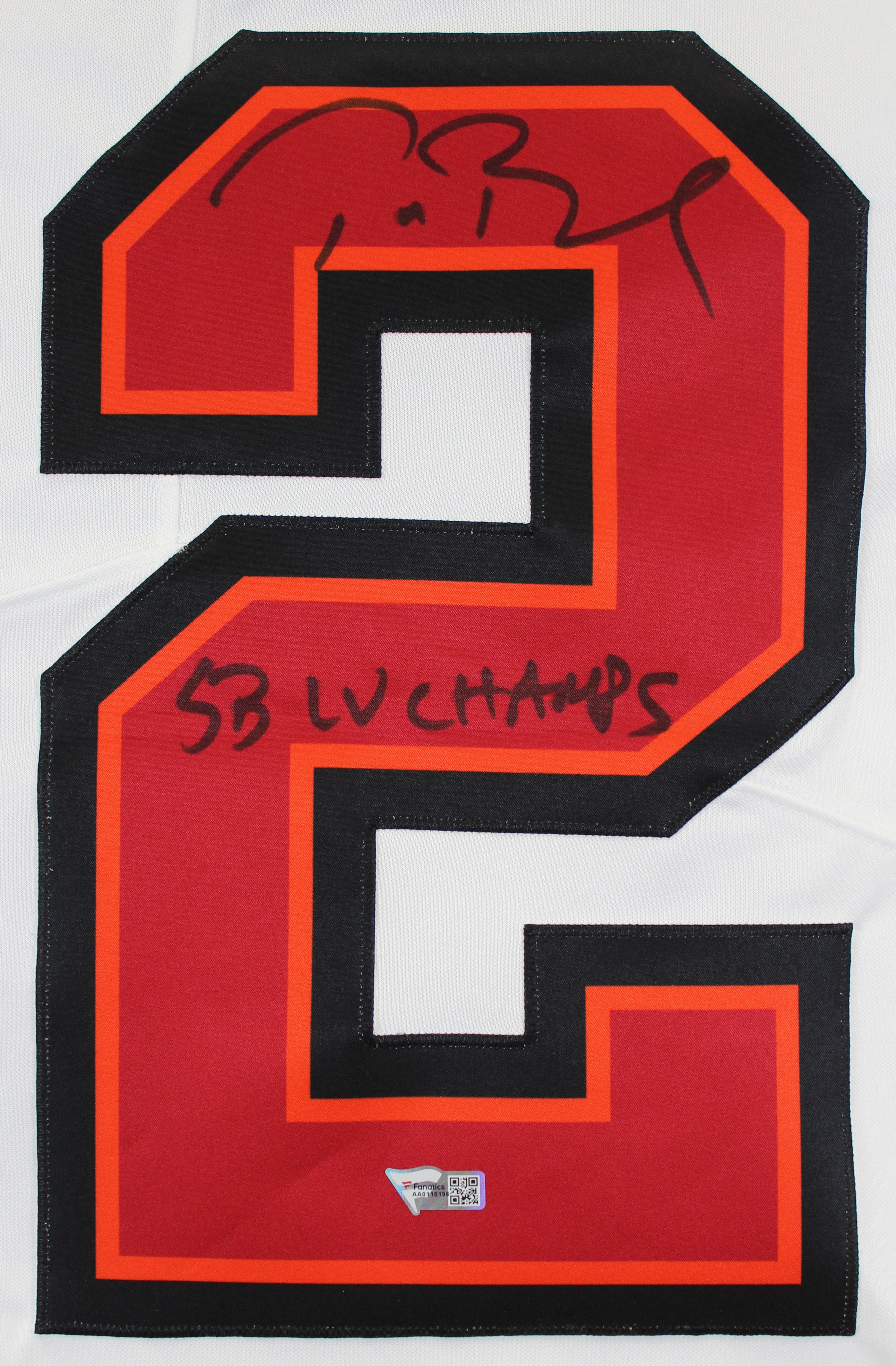 Buccaneers Tom Brady "SB LVI Champs" Signed White Nike Limited Jersey Fanatics