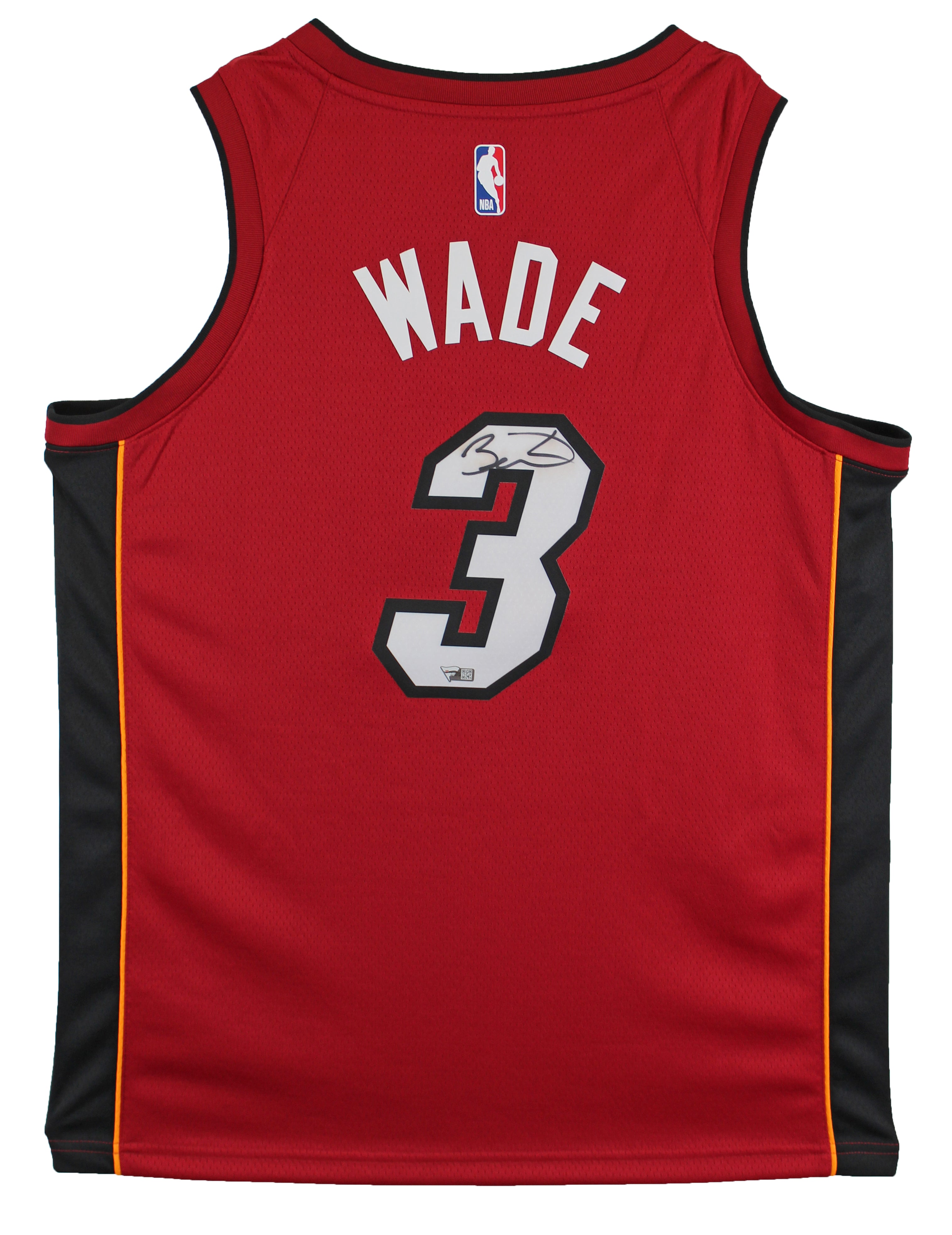 Heat Dwyane Wade Authentic Signed Red Nike Swingman Jersey Fanatics COA