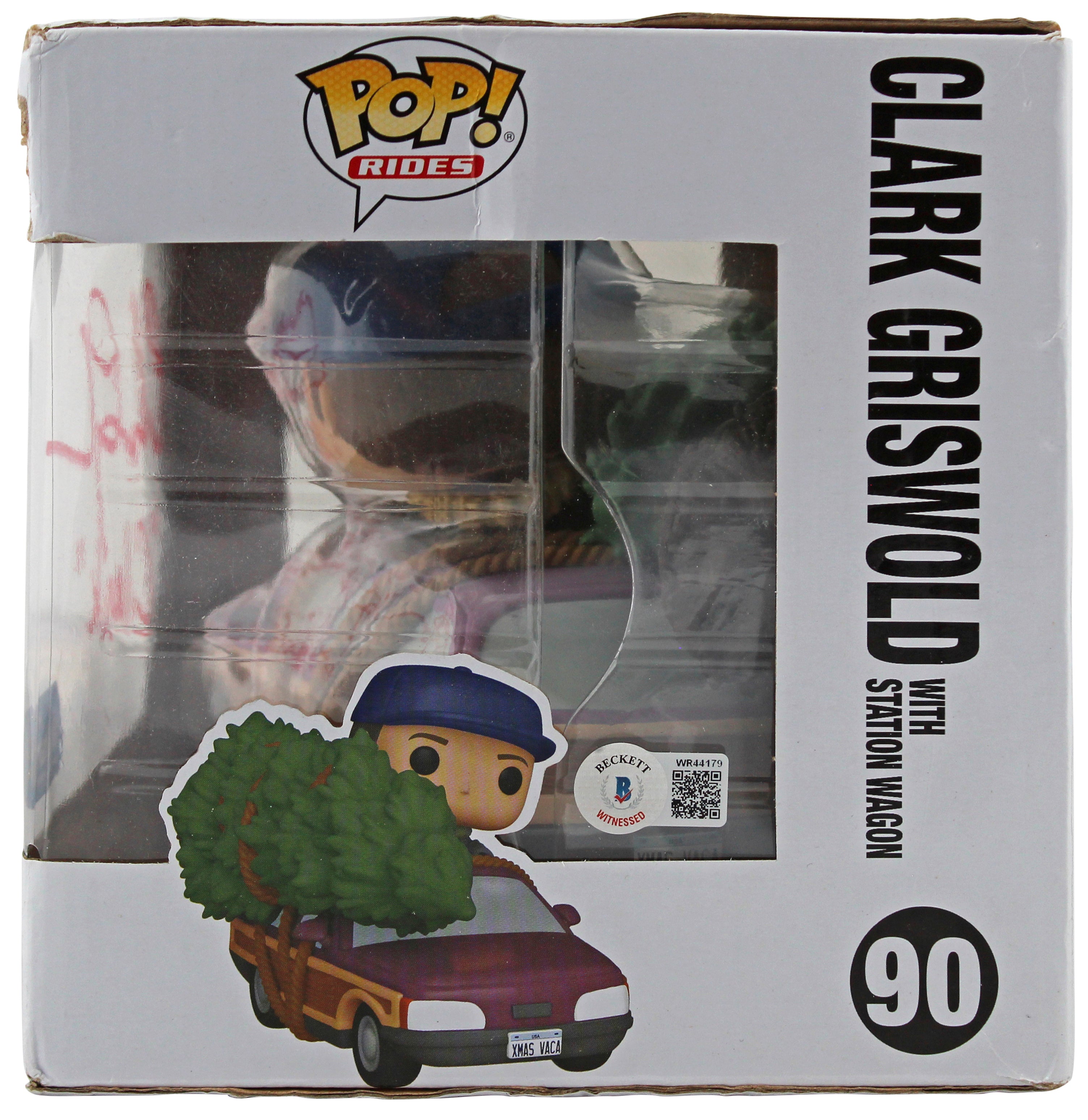 Chevy Chase Christmas Vacation "Clark" Signed #90 Funko Pop Vinyl Figure BAS 1