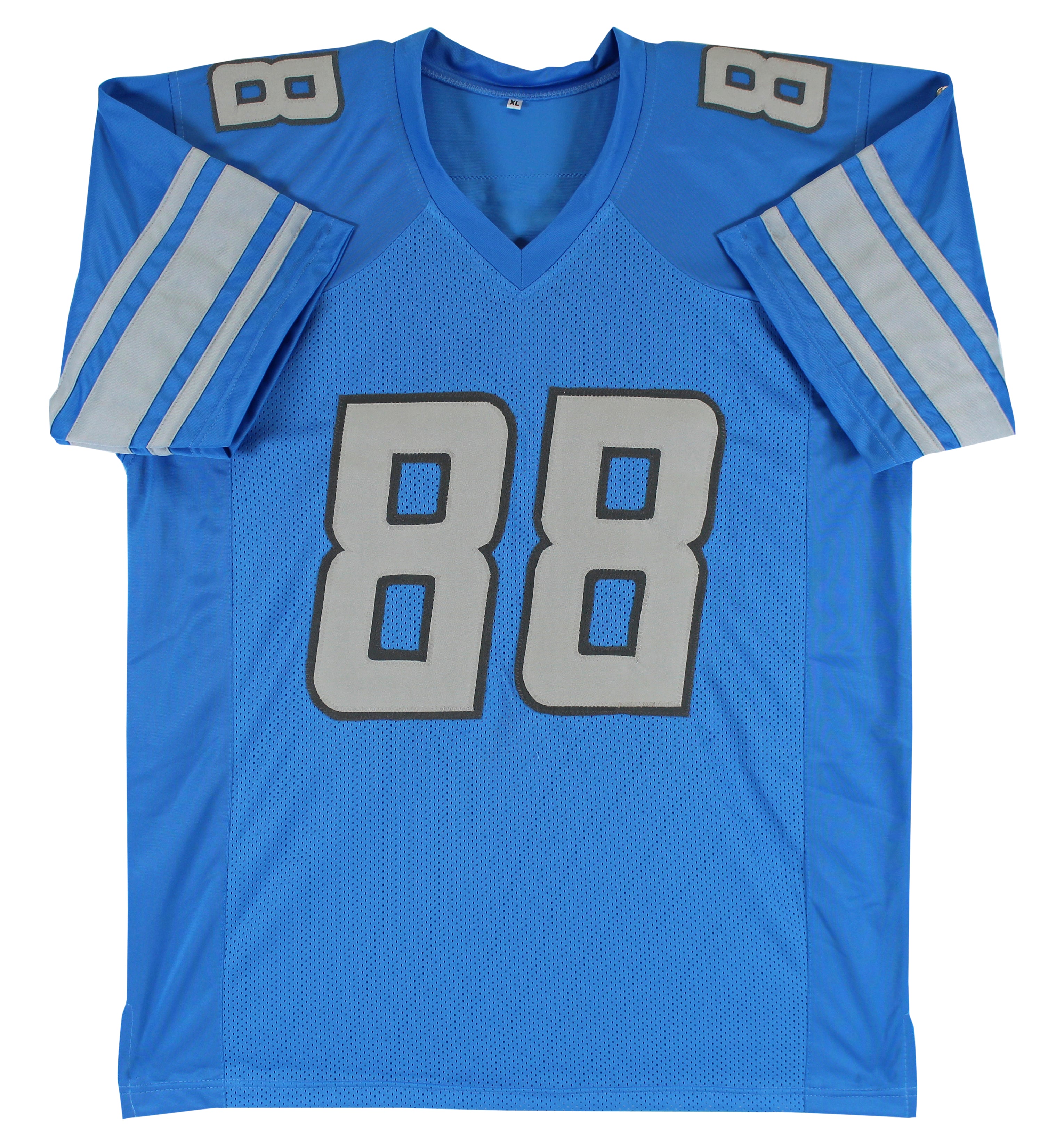 T.J. Hockenson Authentic Signed Blue Pro Style Jersey Autographed BAS Witnessed