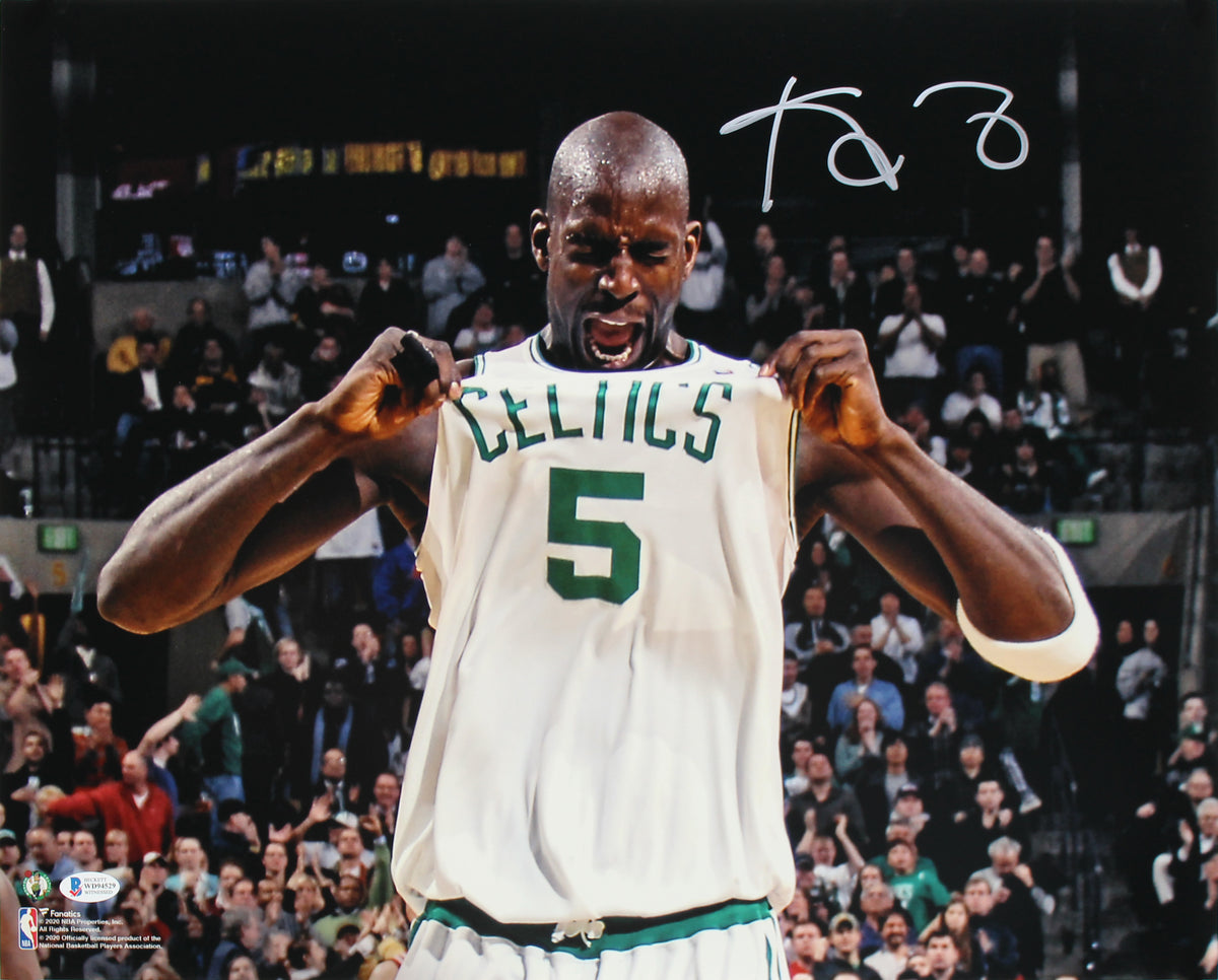 Celtics Kevin Garnett Authentic Signed 16x20 Horizontal Photo BAS Witnessed
