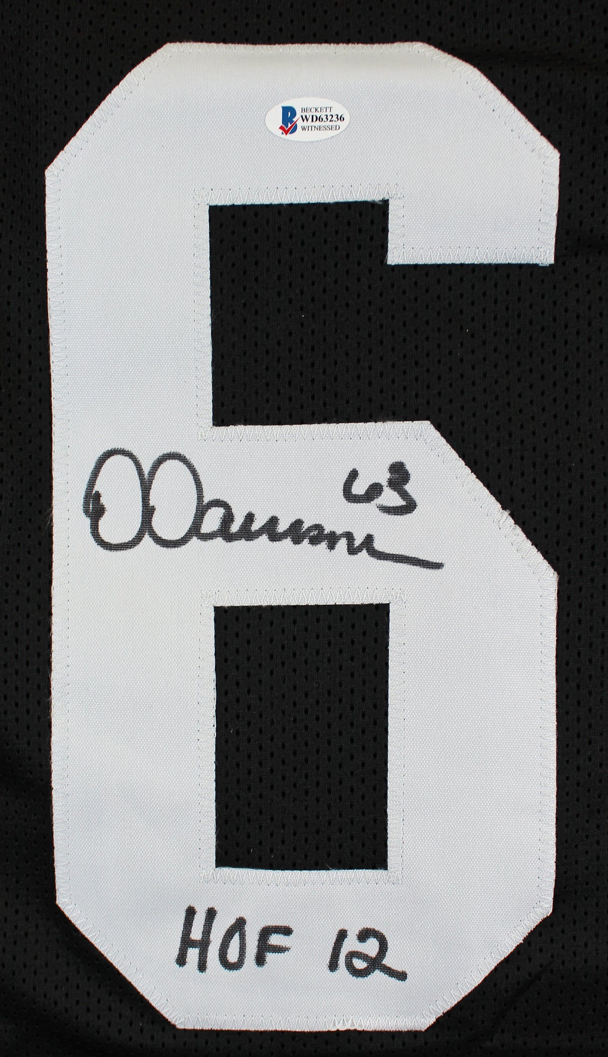 Dermontti Dawson "HOF 12" Signed Black Throwback Pro Style Jersey BAS Witnessed