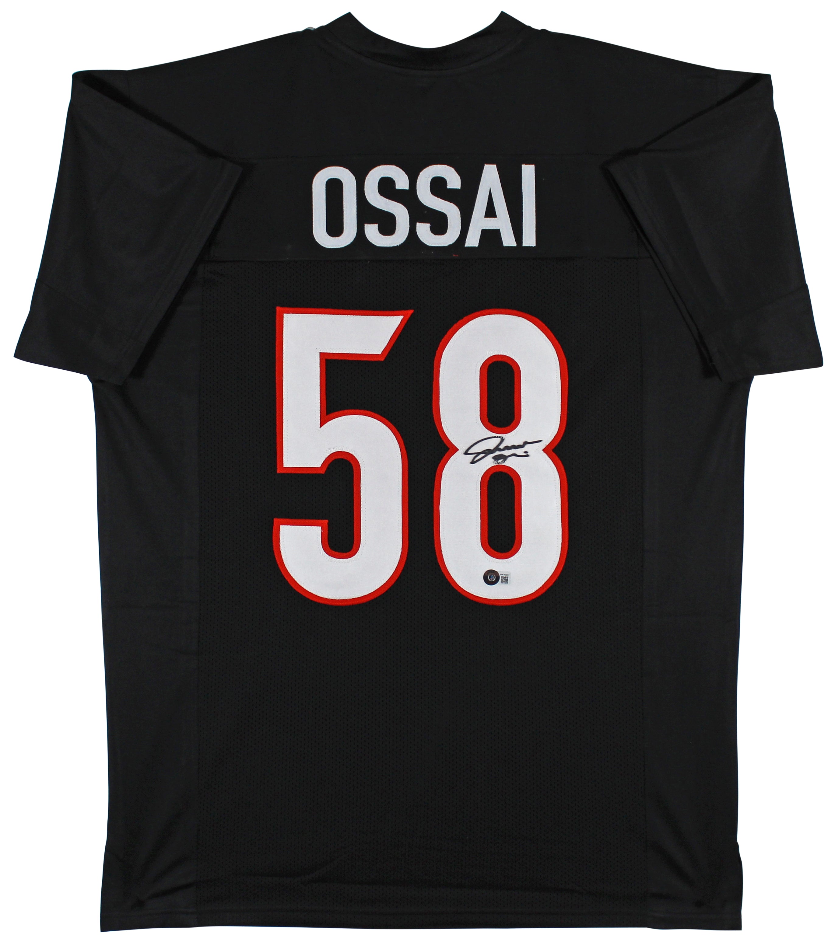 Joseph Ossai Authentic Signed Black Pro Style Jersey Autographed BAS Witnessed