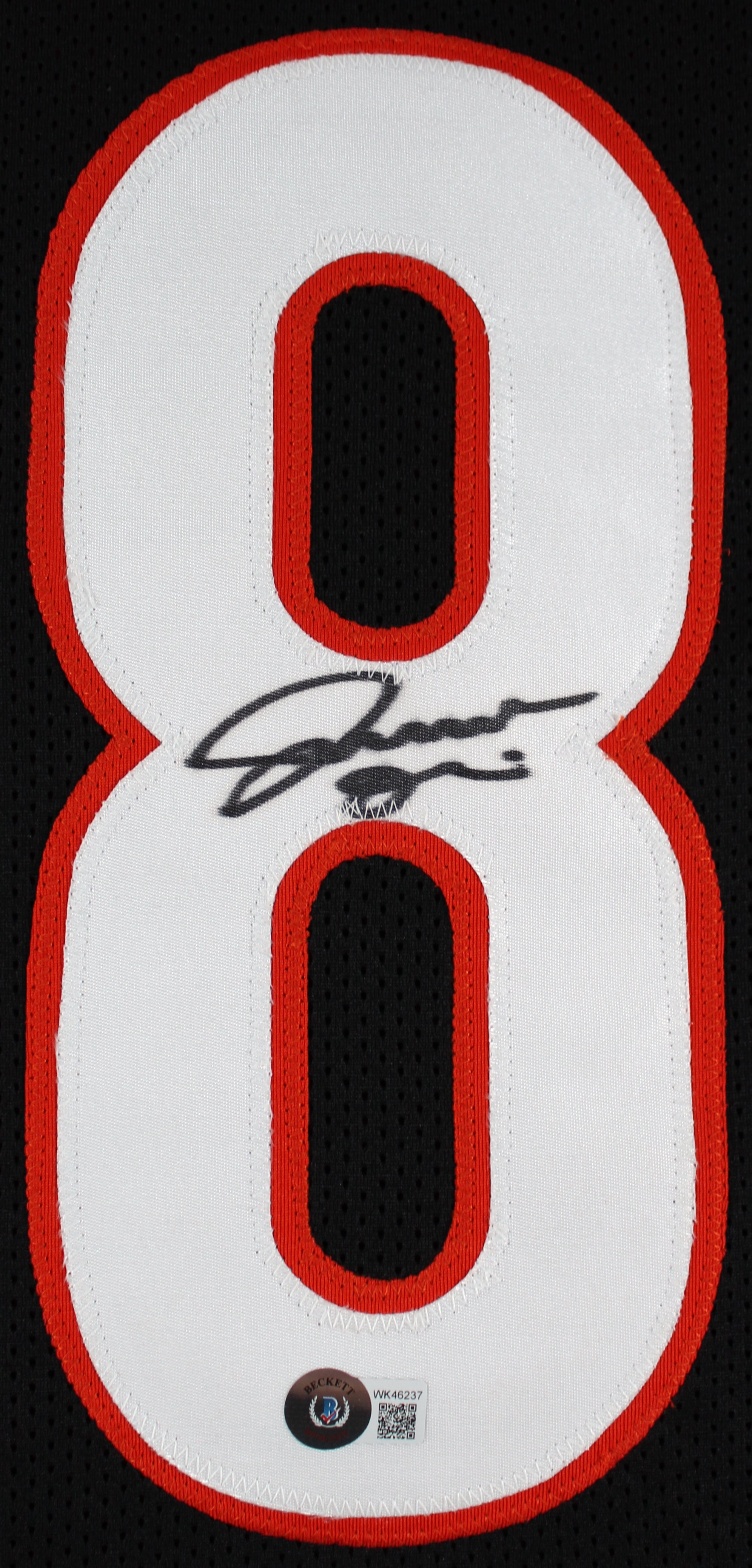 Joseph Ossai Authentic Signed Black Pro Style Jersey Autographed BAS Witnessed