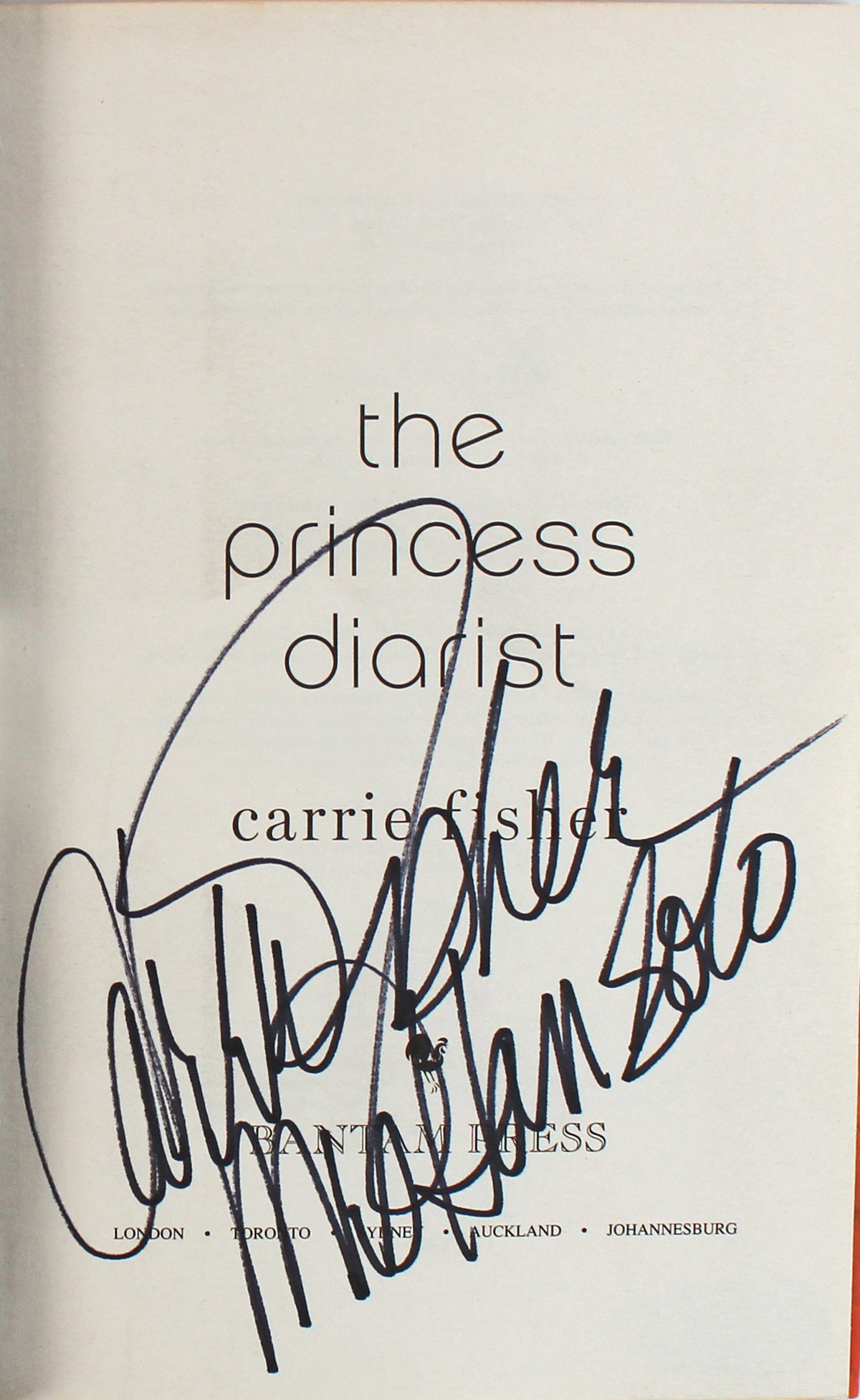 Carrie Fisher "Mrs. Han Solo" Signed 1st Edition Hard Cover Book BAS #AB77862