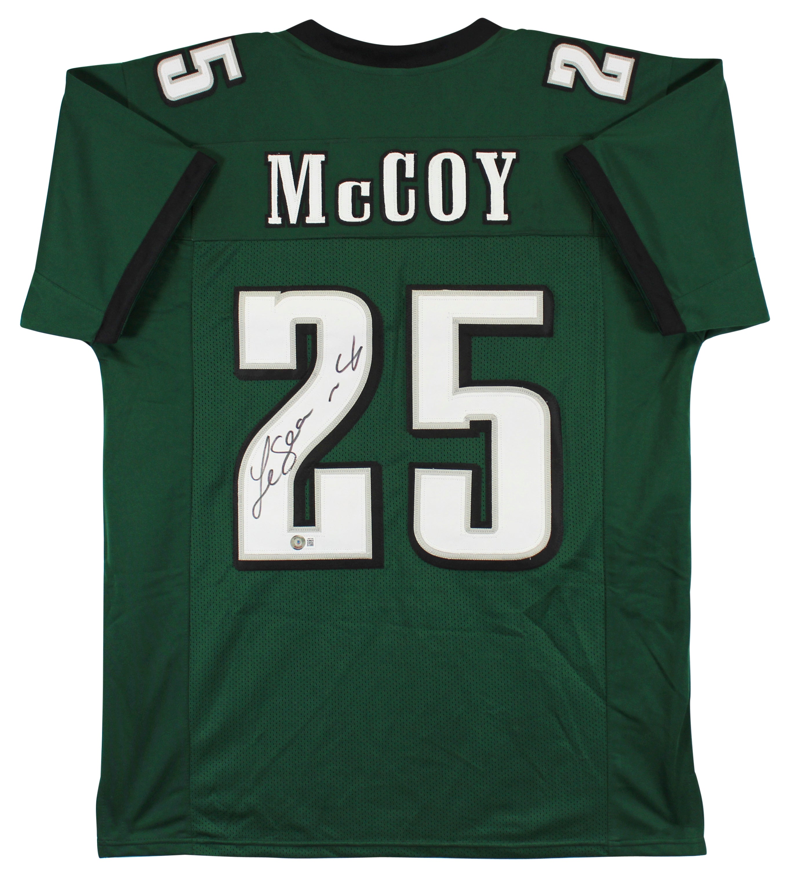 LeSean McCoy Authentic Signed Green Pro Style Jersey BAS Witnessed