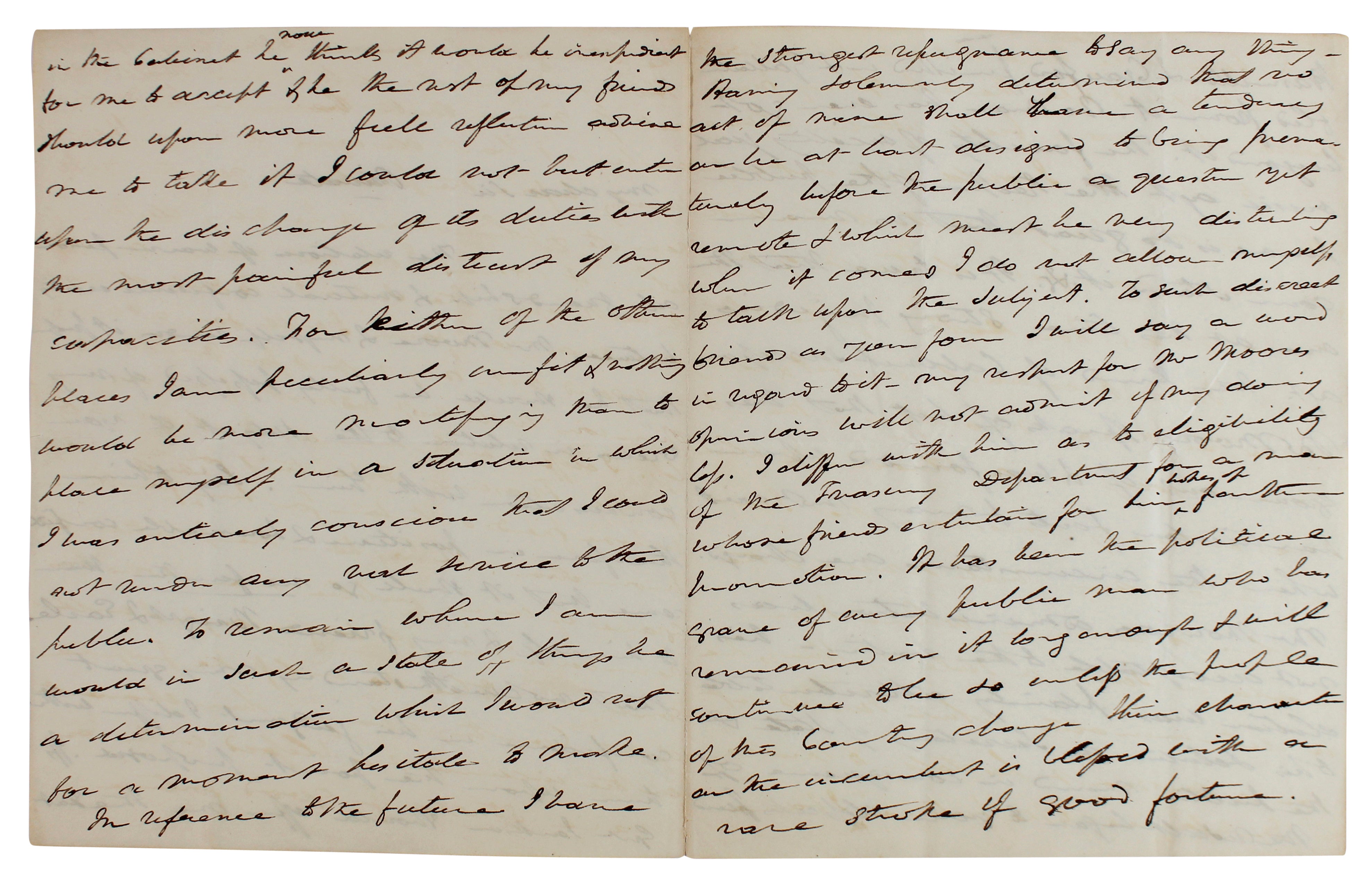 Martin Van Buren Signed 9.75x15.75 1828 2 Page Handwritten Letter BAS #AB77794