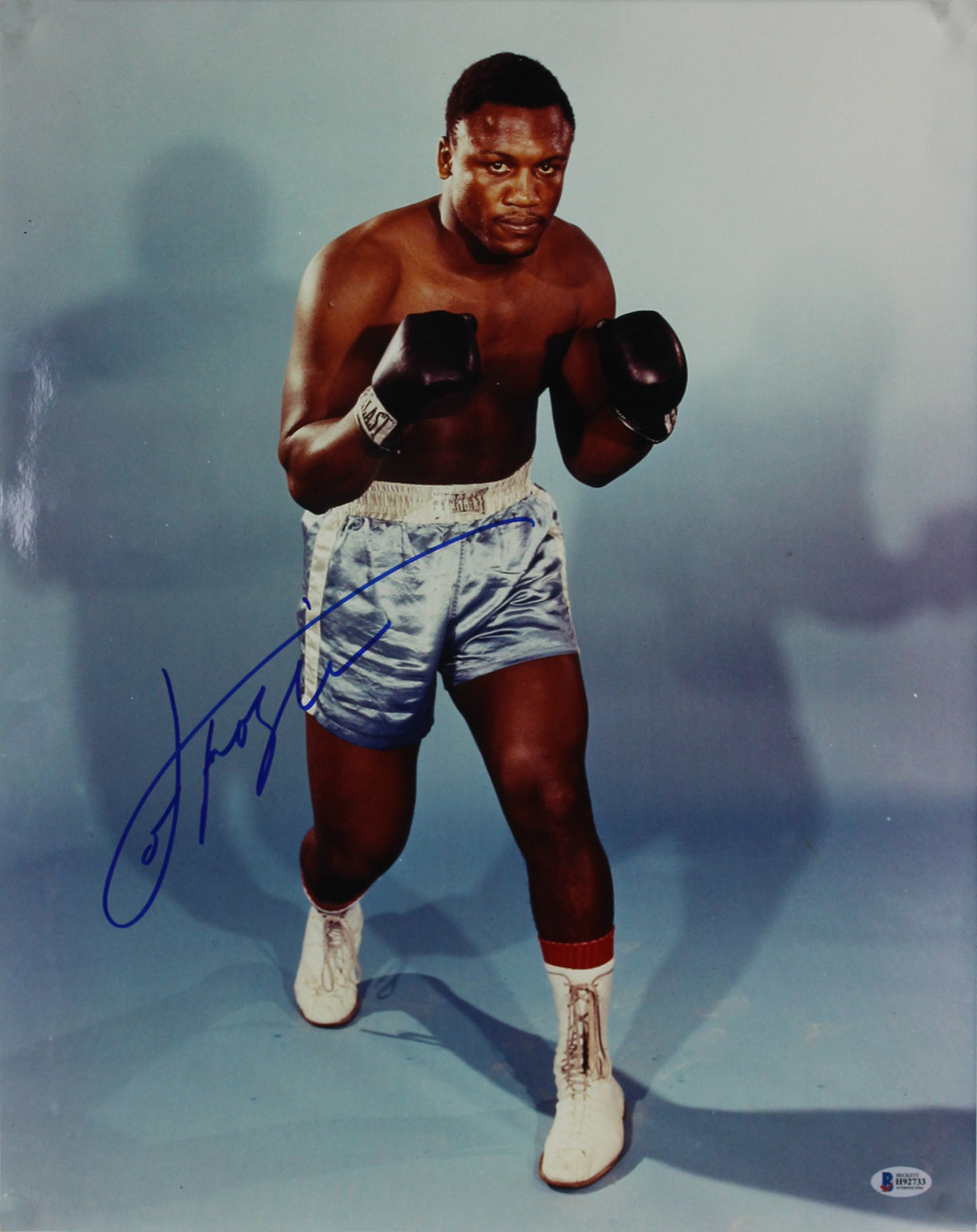 Joe Frazier Authentic Signed 16x20 Vertical Photo Autographed BAS