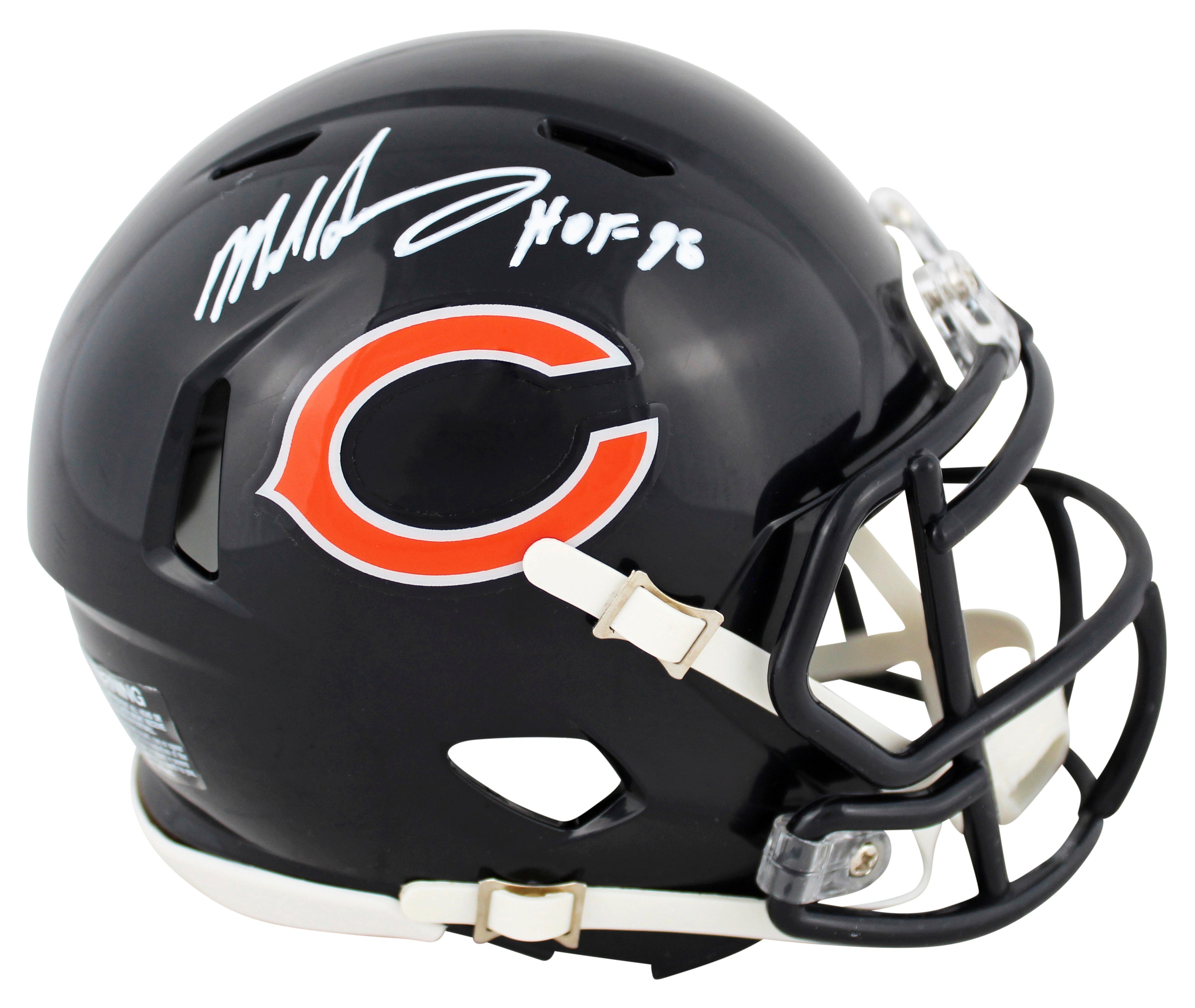 Bears Mike Singletary "HOF 98" Authentic Signed Speed Mini Helmet JSA Witness