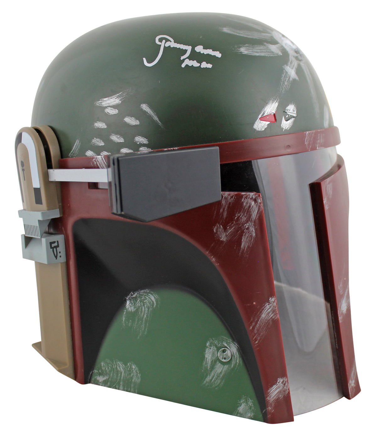 Star Wars Jeremy Bulloch Boba Fett Signed Rubies Boba Fett Deluxe Helmet BAS