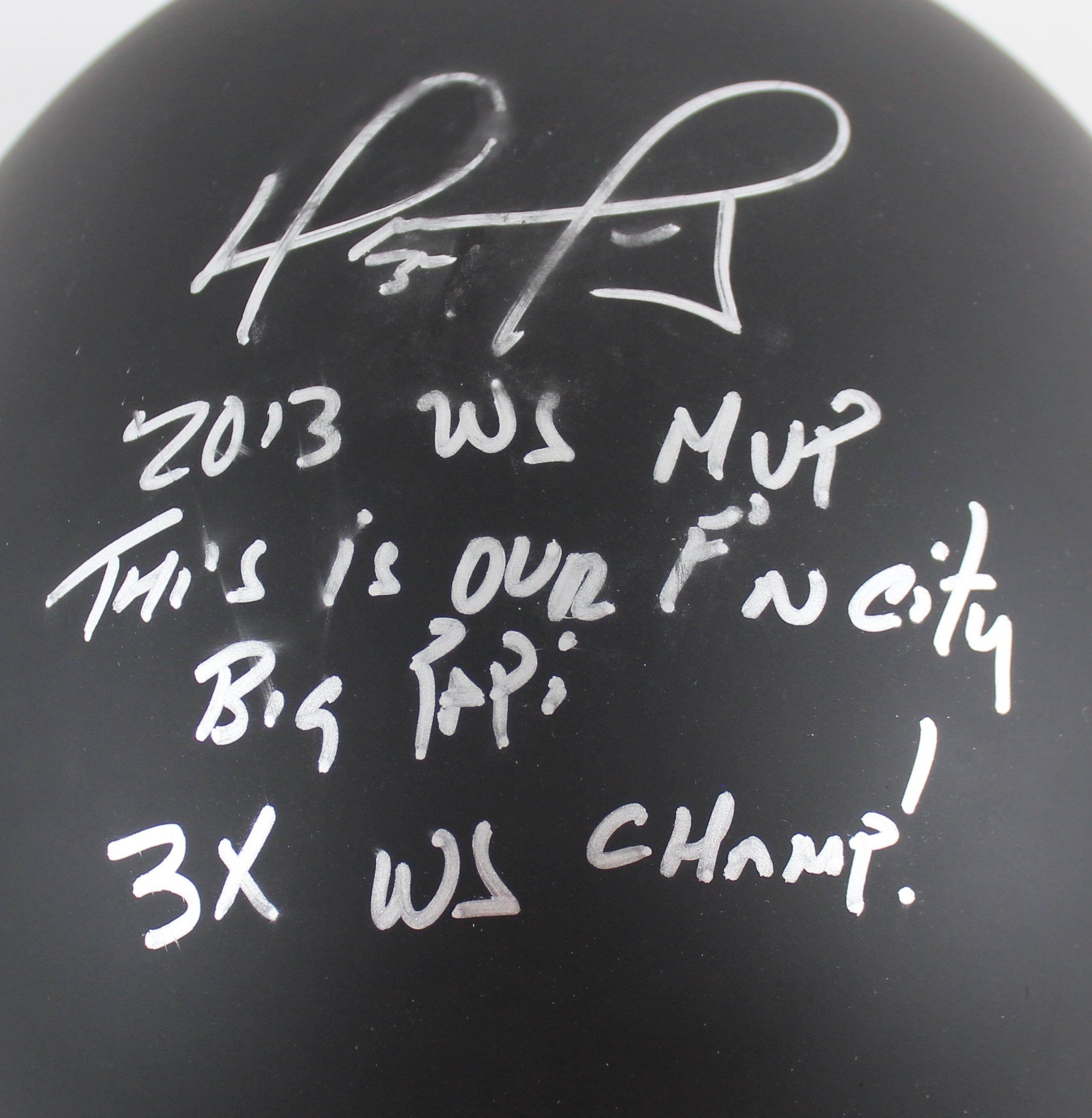 Red Sox David Ortiz "4x Insc" Authentic Signed Nano Motorcycle Helmet MLB & FAN