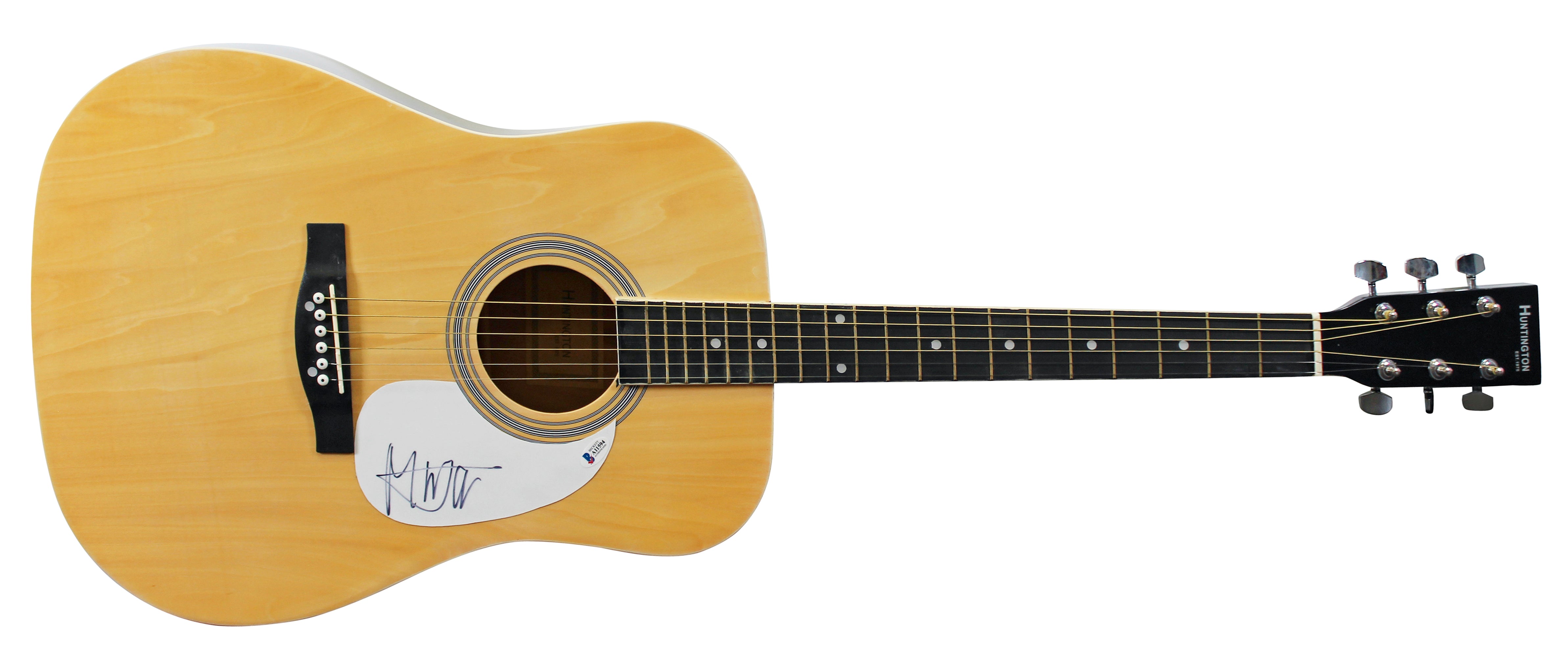 Mick Jagger Rolling Stones Authentic Signed Natural Acoustic Guitar BAS #A11594