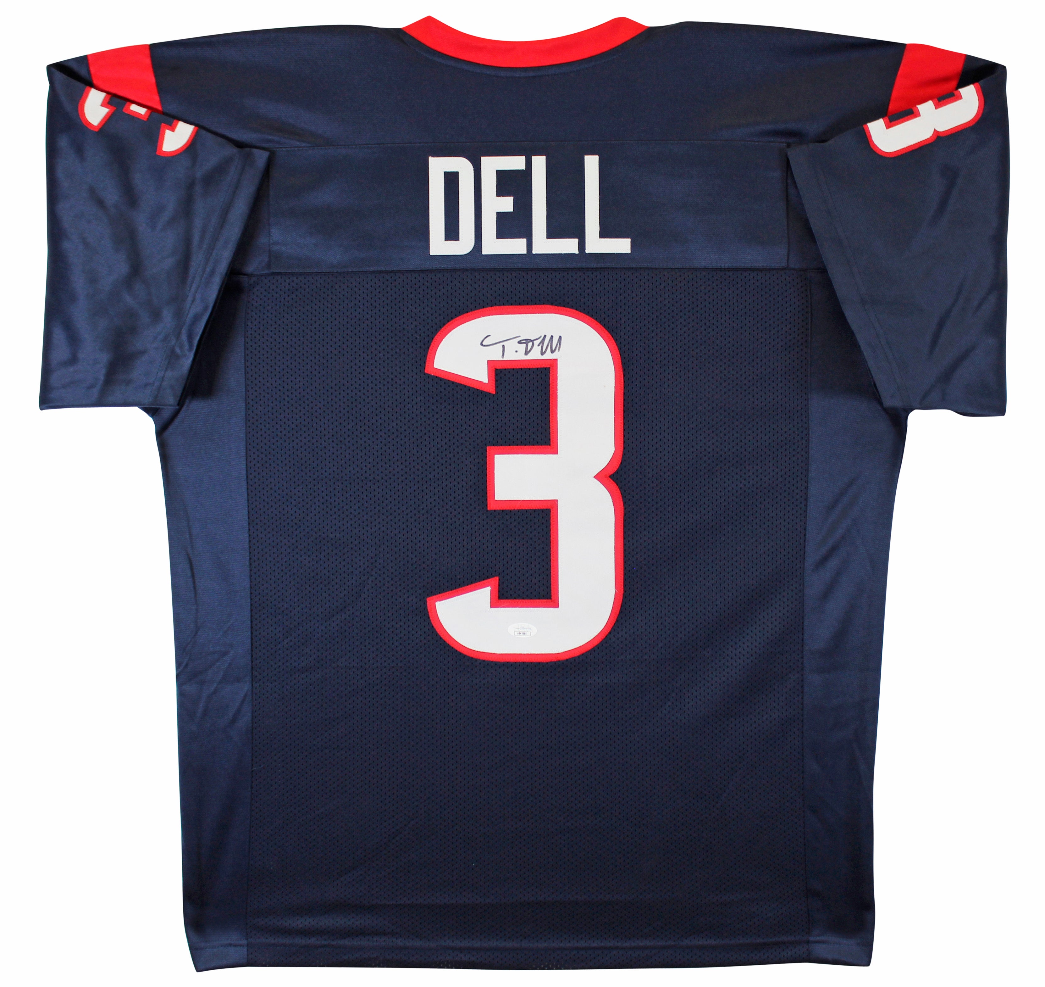 Tank Dell Authentic Signed Navy Pro Style Jersey Autographed JSA