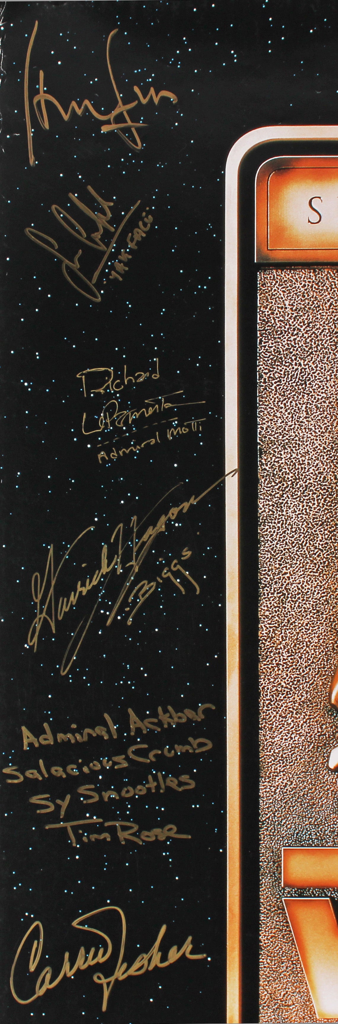 (27) Hamill, Ford, Fisher Signed 24x38 Star Wars Trilogy Poster LE #130/195 JSA