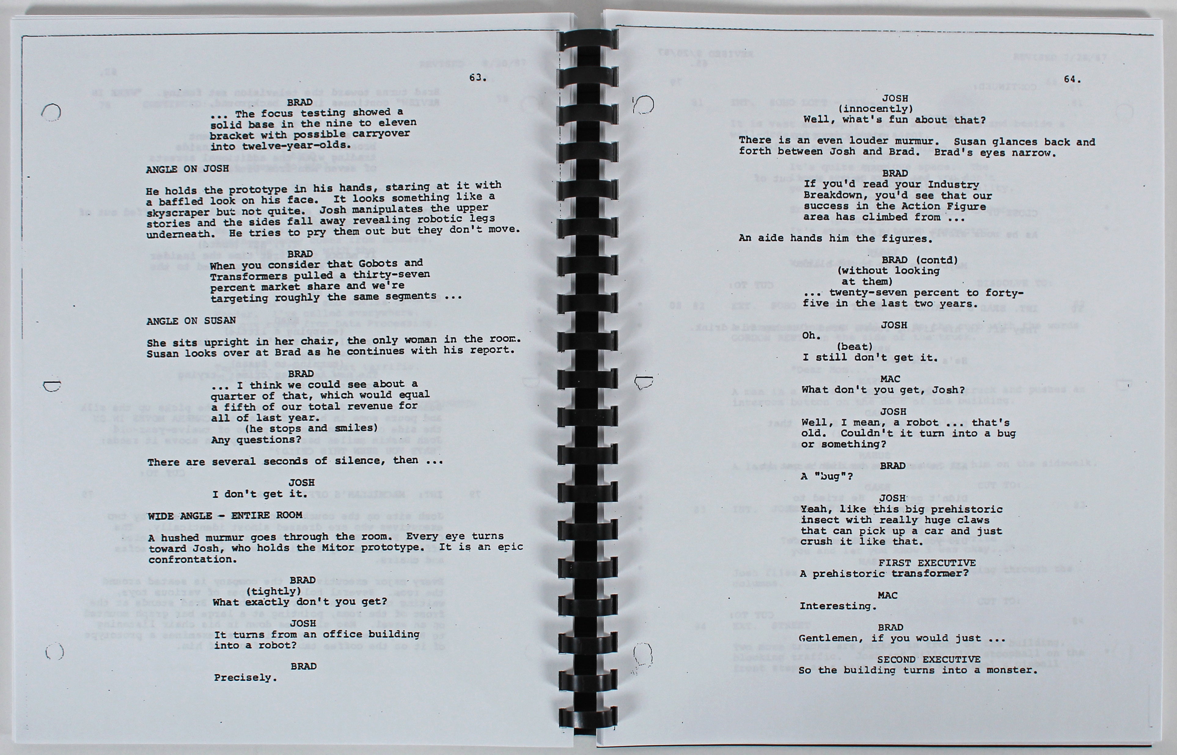 Tom Hanks Big Authentic Signed Replica Movie Script Autographed BAS #C19709
