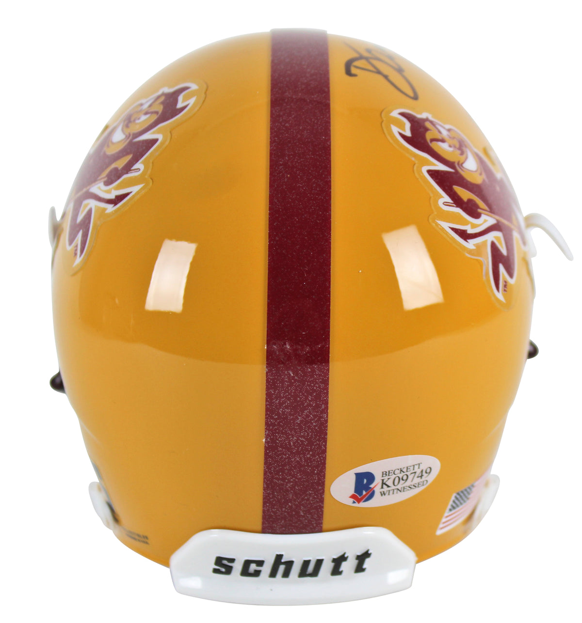 ASU Darren Woodson "Fear The Fork" Authentic Signed Mini Helmet BAS Witnessed