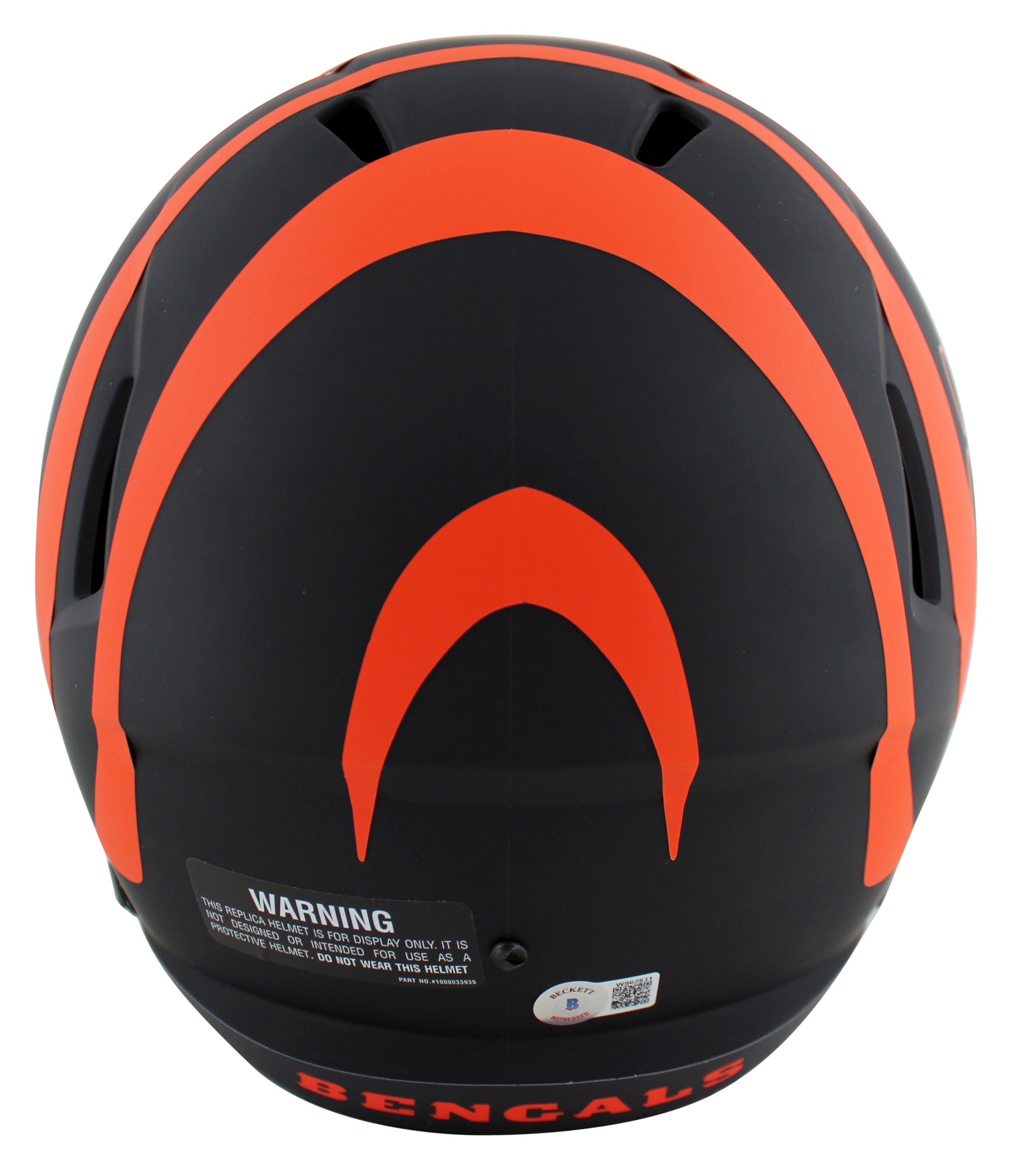 Bengals Boomer Esiason Signed Eclipse Full Size Speed Rep Helmet BAS Witnessed