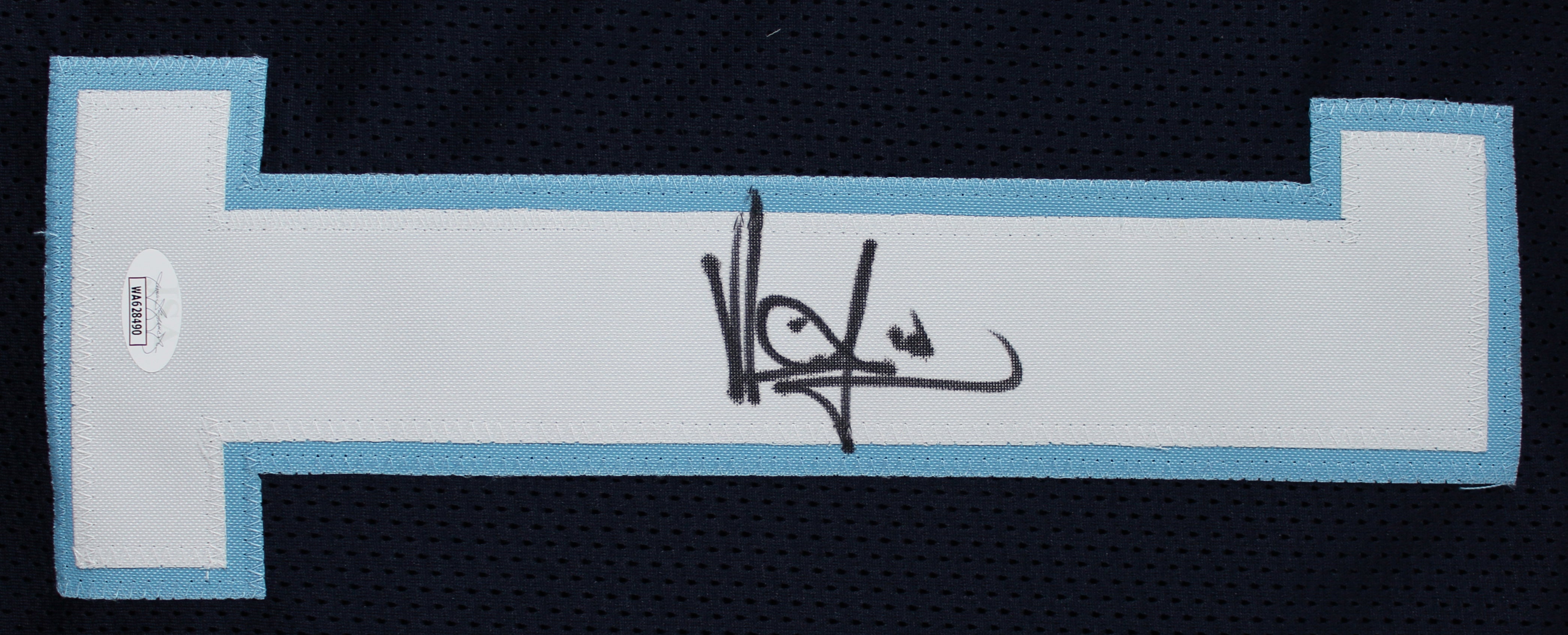 Vince Young Authentic Signed Blue Pro Style Jersey Autographed JSA Witness