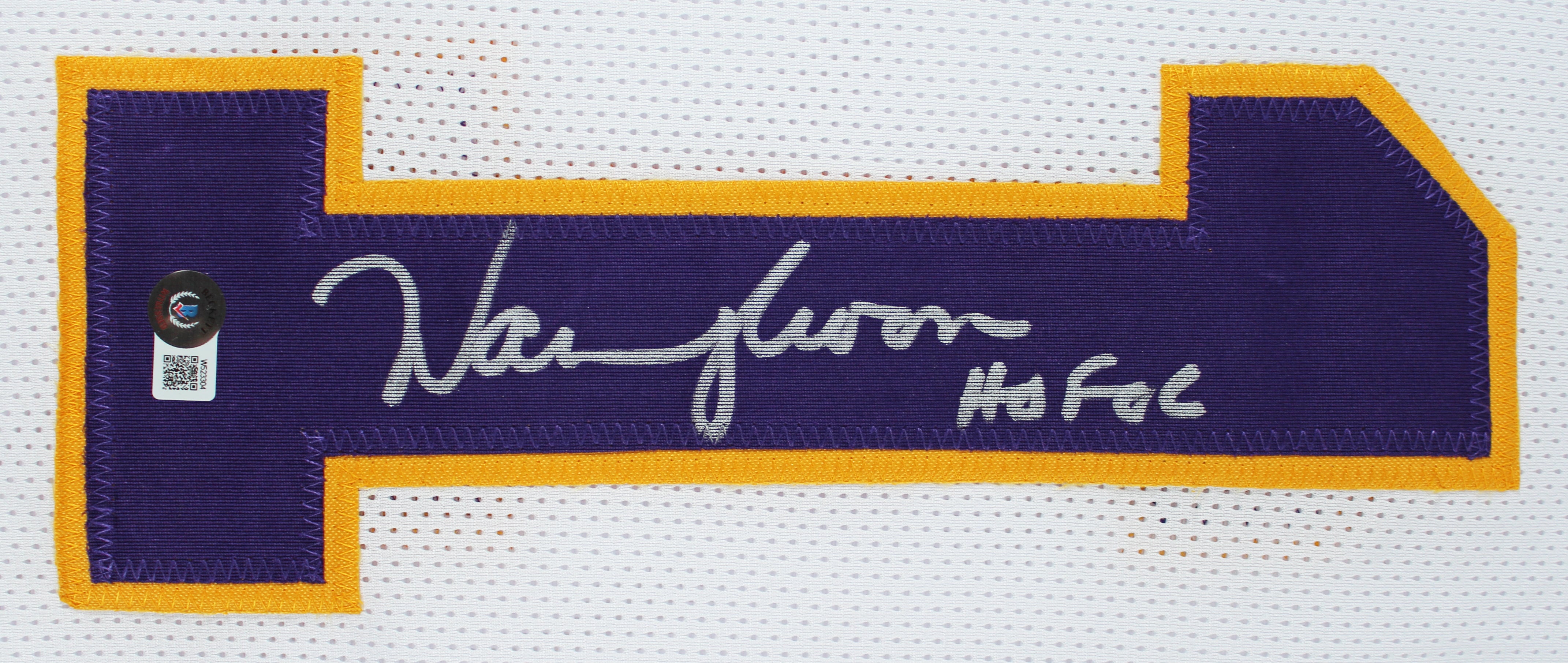 Warren Moon "HOF 06" Authentic Signed White Pro Style Jersey BAS Witnessed