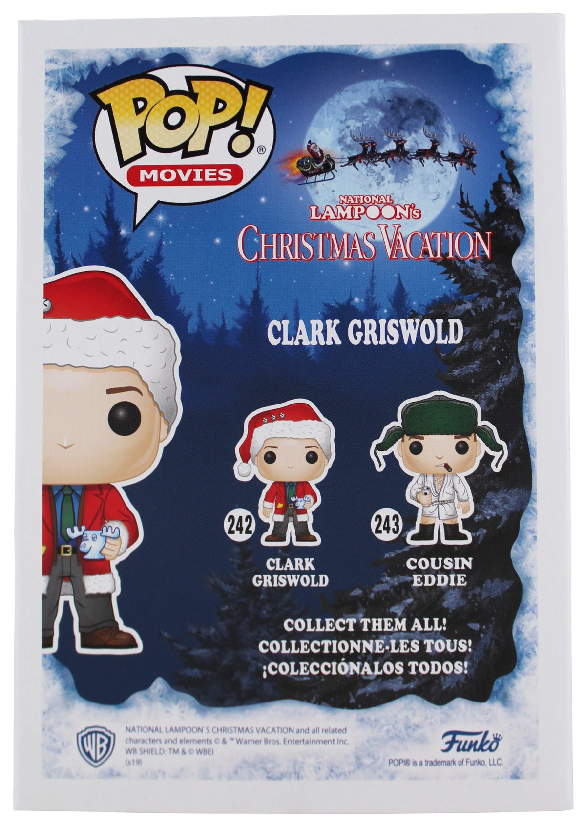 Chevy Chase Christmas Vacation Clark Signed Funko Pop Vinyl Figure BAS #WD24649