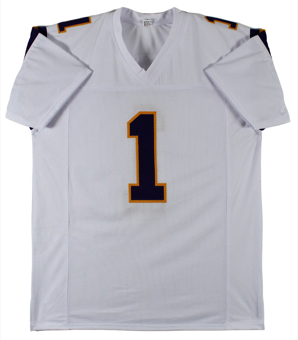Warren Moon "HOF 06" Authentic Signed White Pro Style Jersey BAS Witnessed