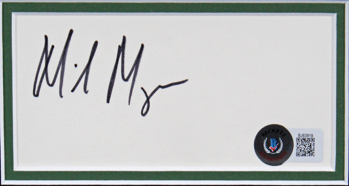 Mike Myers Shrek Authentic Signed & Framed 2.75x5.25 Cut Signature BAS #BJ63919