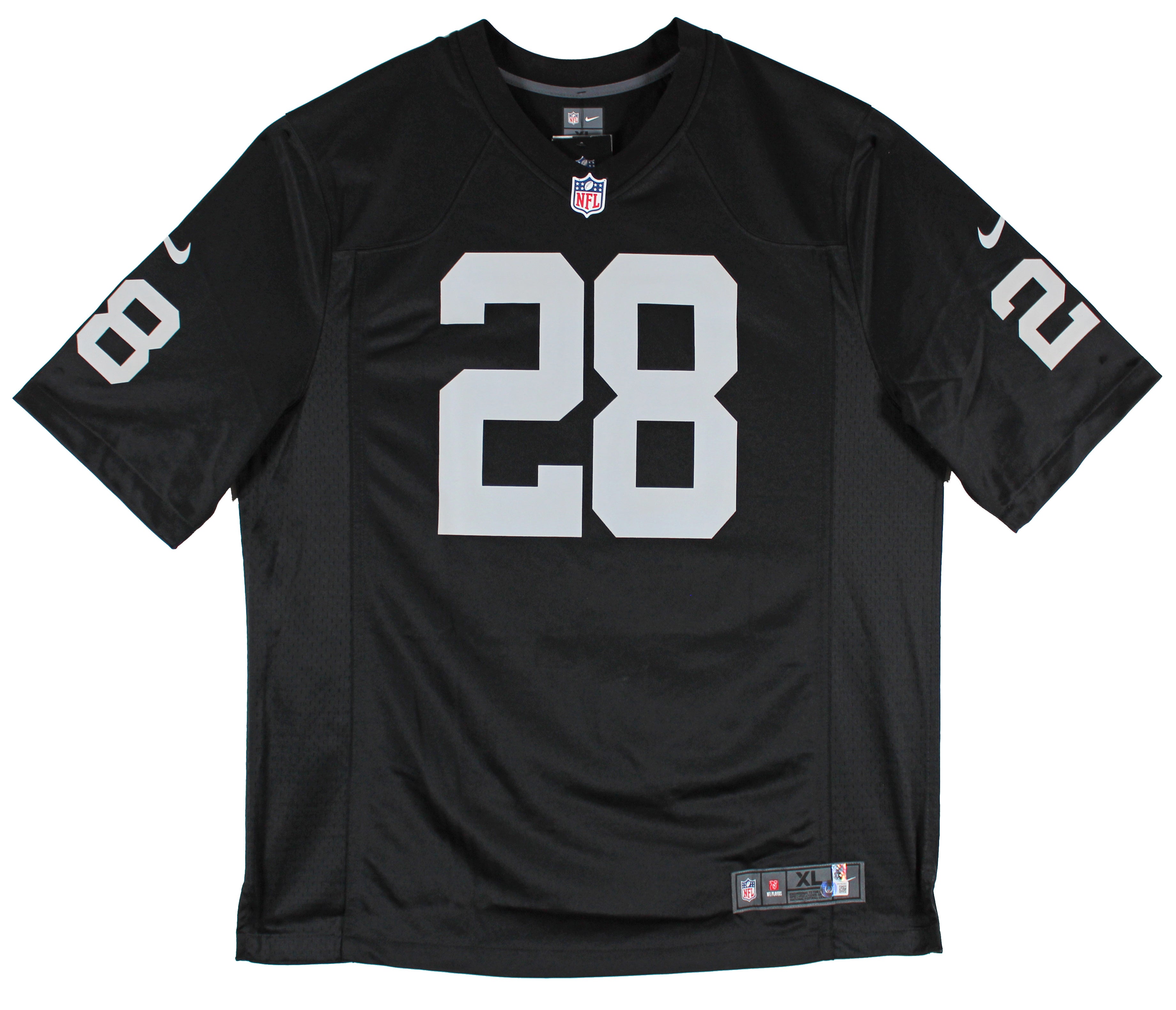Raiders Josh Jacobs Authentic Signed Black Nike Game Jersey BAS Witness #WV36285
