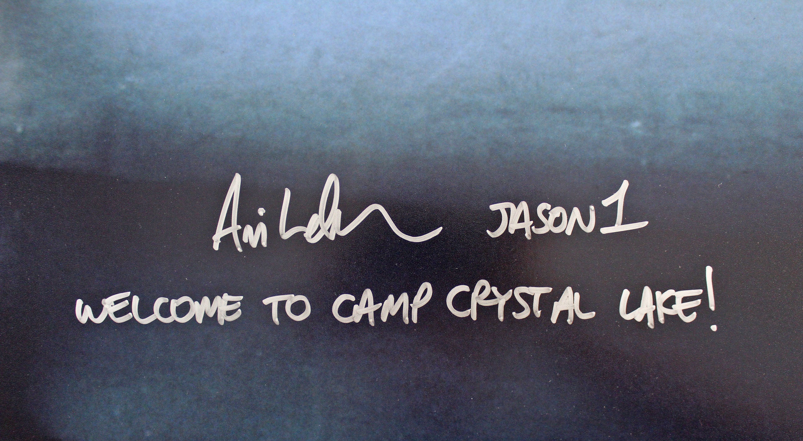 Ari Lehman Friday The 13th "Camp Crystal Lake!" Signed 16x20 Photo PSA #AB40136