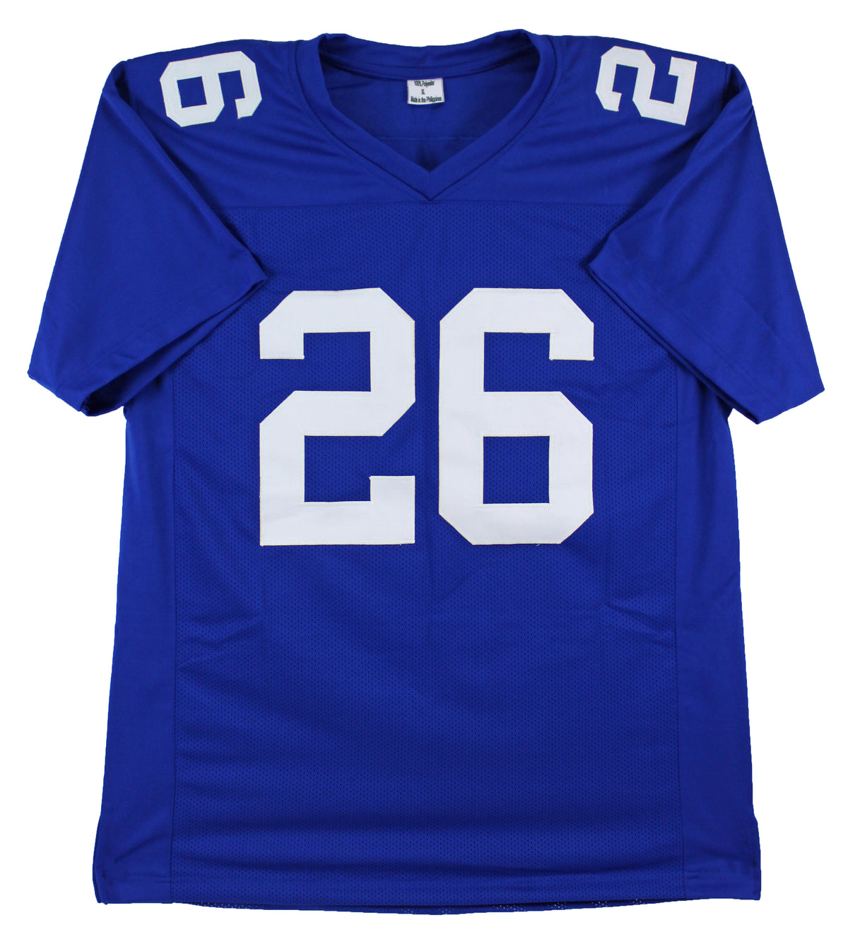 Saquon Barkley Authentic Signed Blue Pro Style Jersey Autographed BAS #E12731