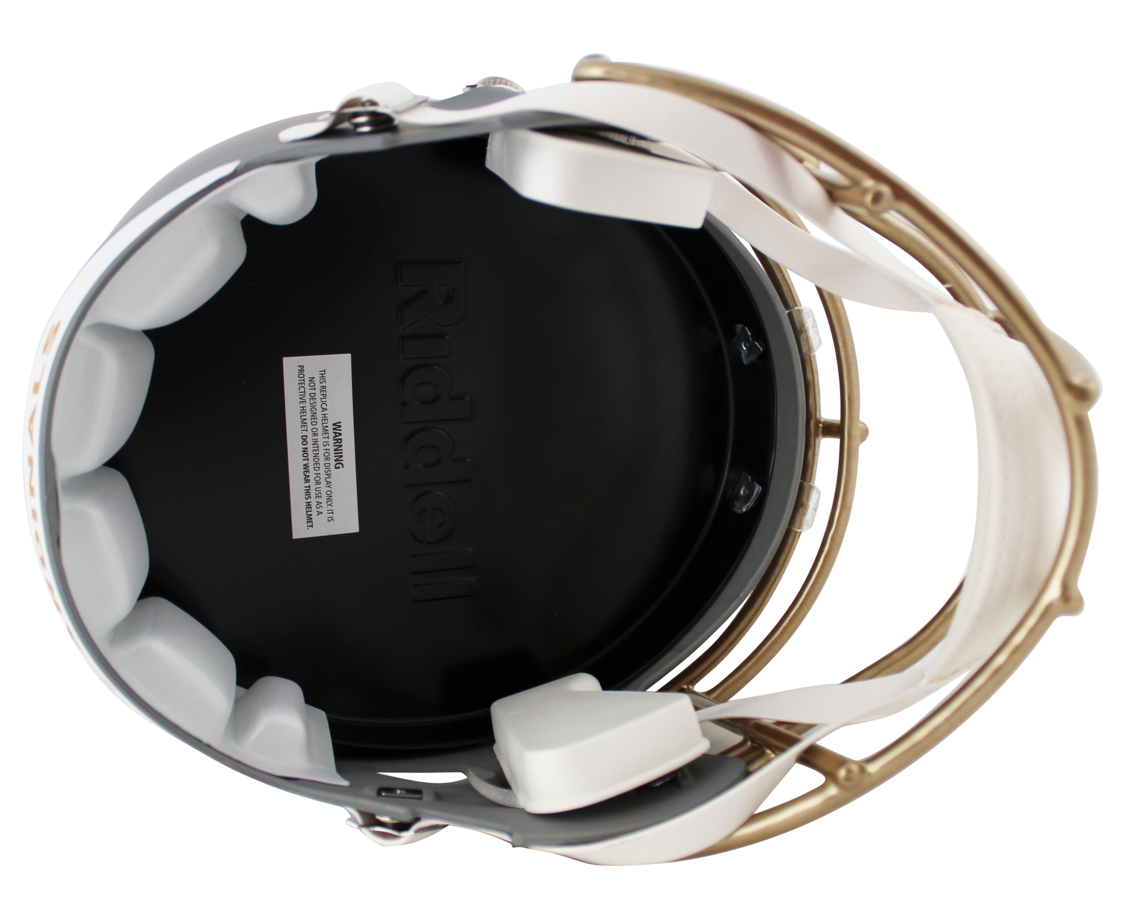 Cardinals Kurt Warner Signed Slate Full Size Speed Rep Helmet BAS Witnessed