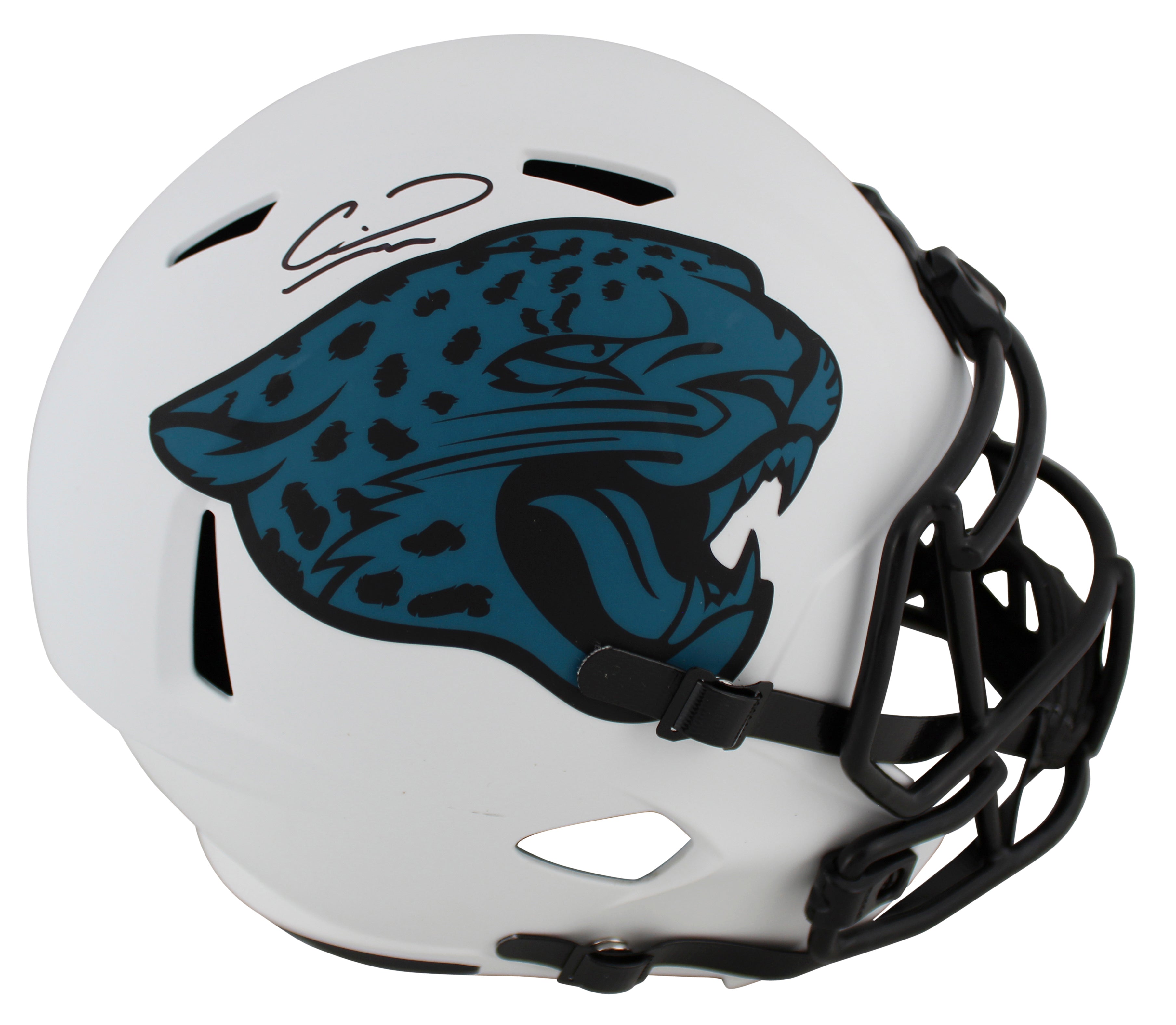 Jaguars Calvin Ridley Signed Lunar Full Size Speed Rep Helmet BAS Witnessed