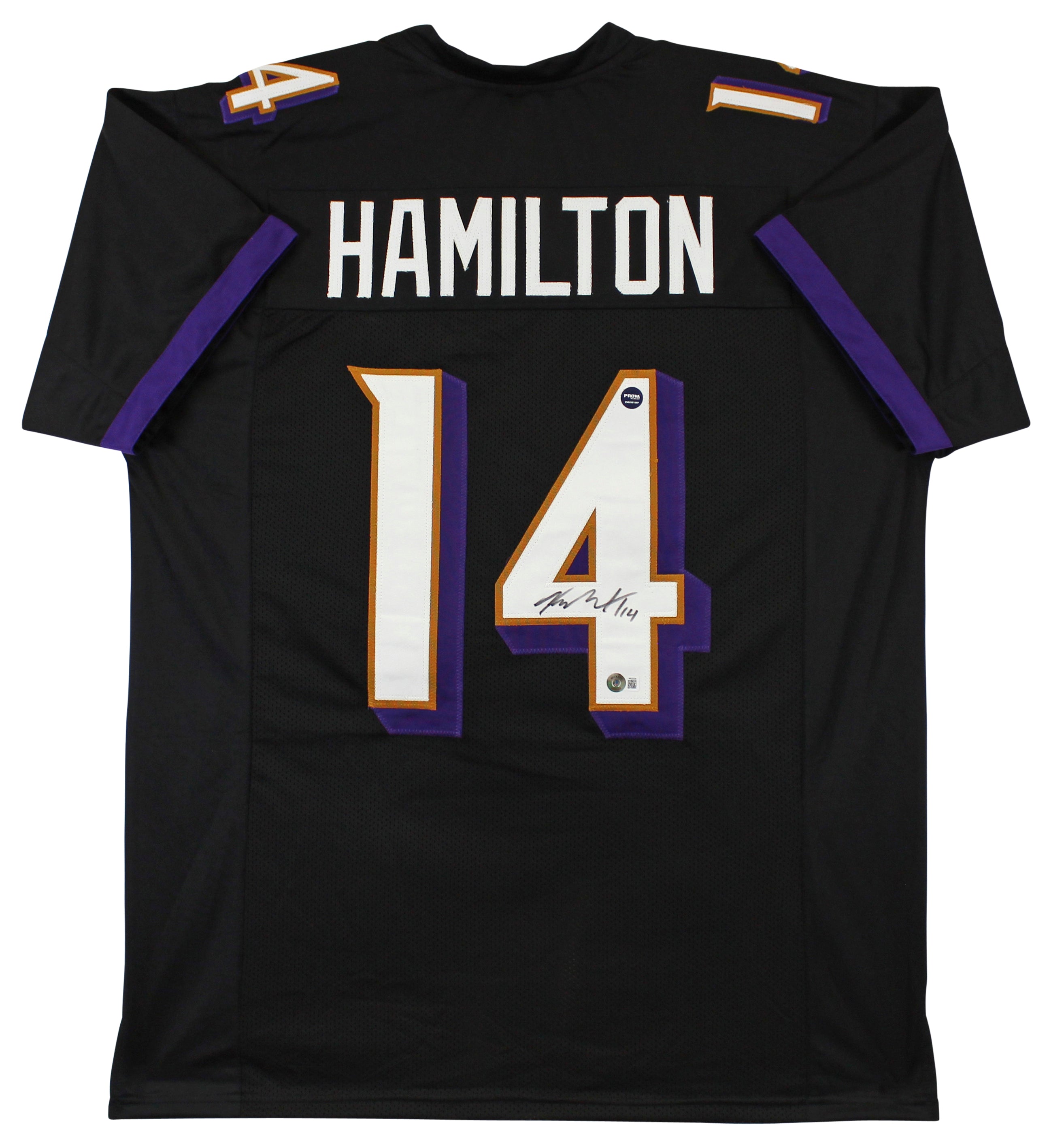 Kyle Hamilton Authentic Signed Black Pro Style Jersey Autographed BAS Witnessed